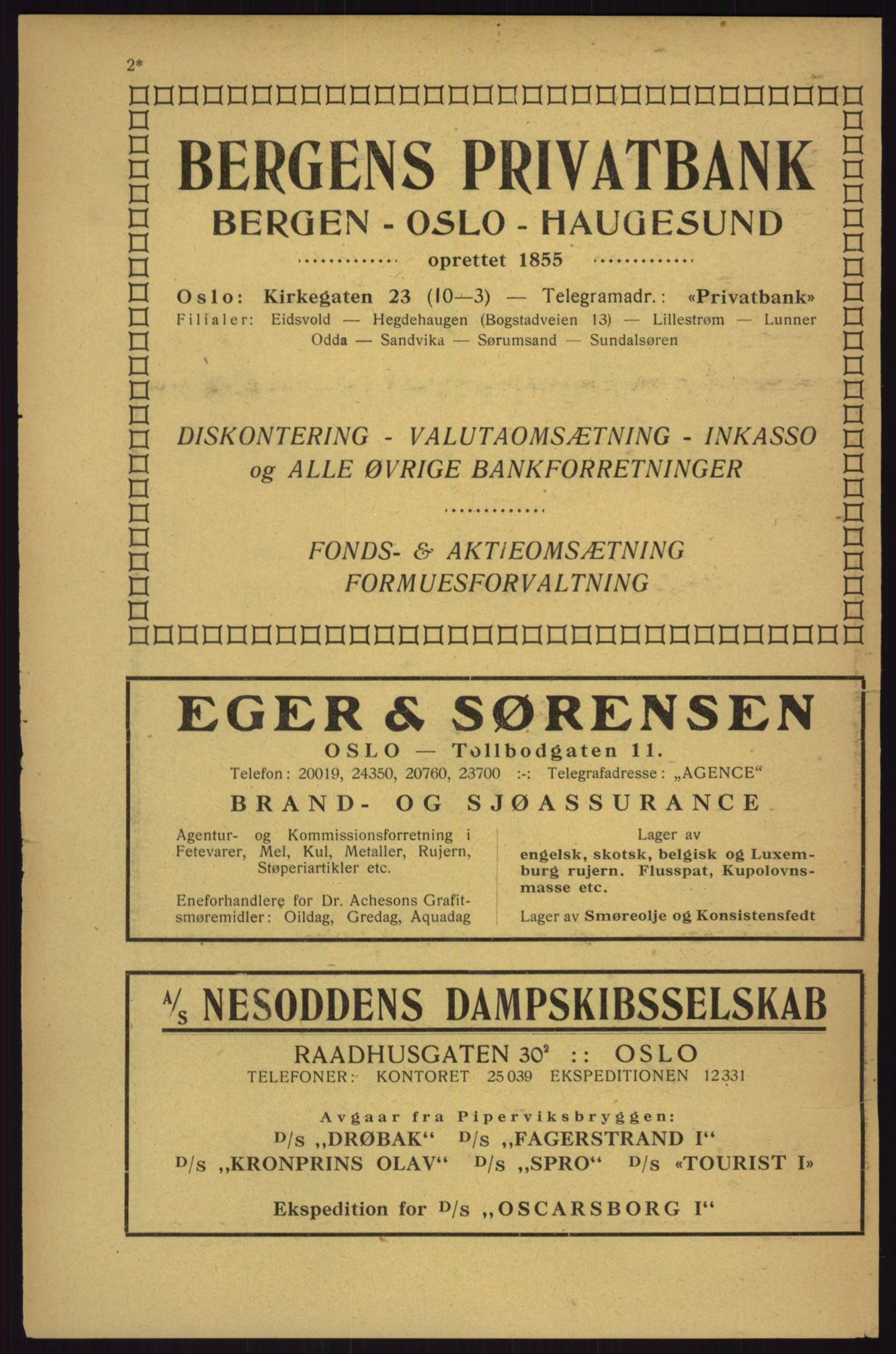 Kristiania/Oslo adressebok, PUBL/-, 1927, s. 2