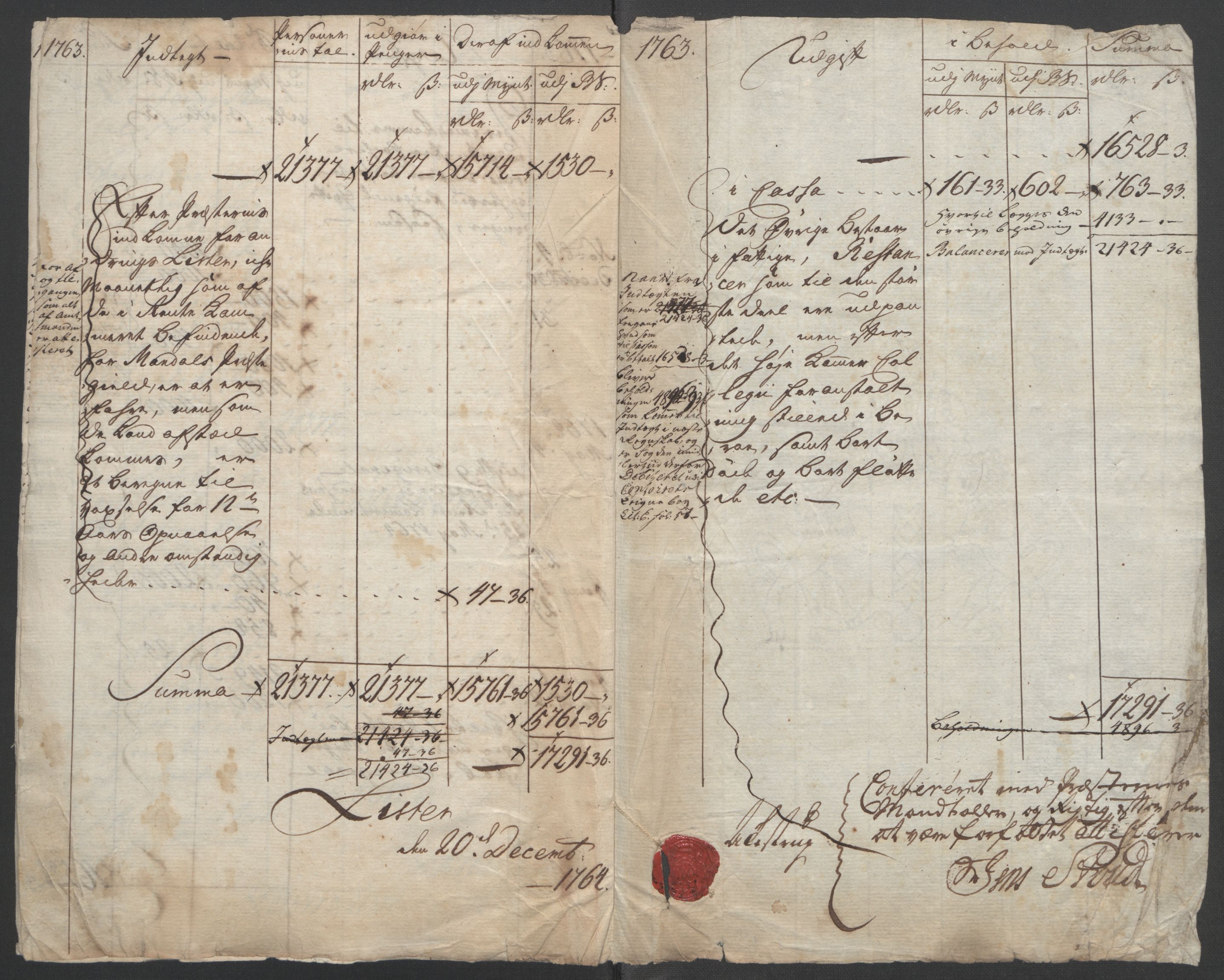 Rentekammeret inntil 1814, Reviderte regnskaper, Fogderegnskap, AV/RA-EA-4092/R45/L2704: Ekstraskatten Lista og Mandal, 1762-1768, s. 8