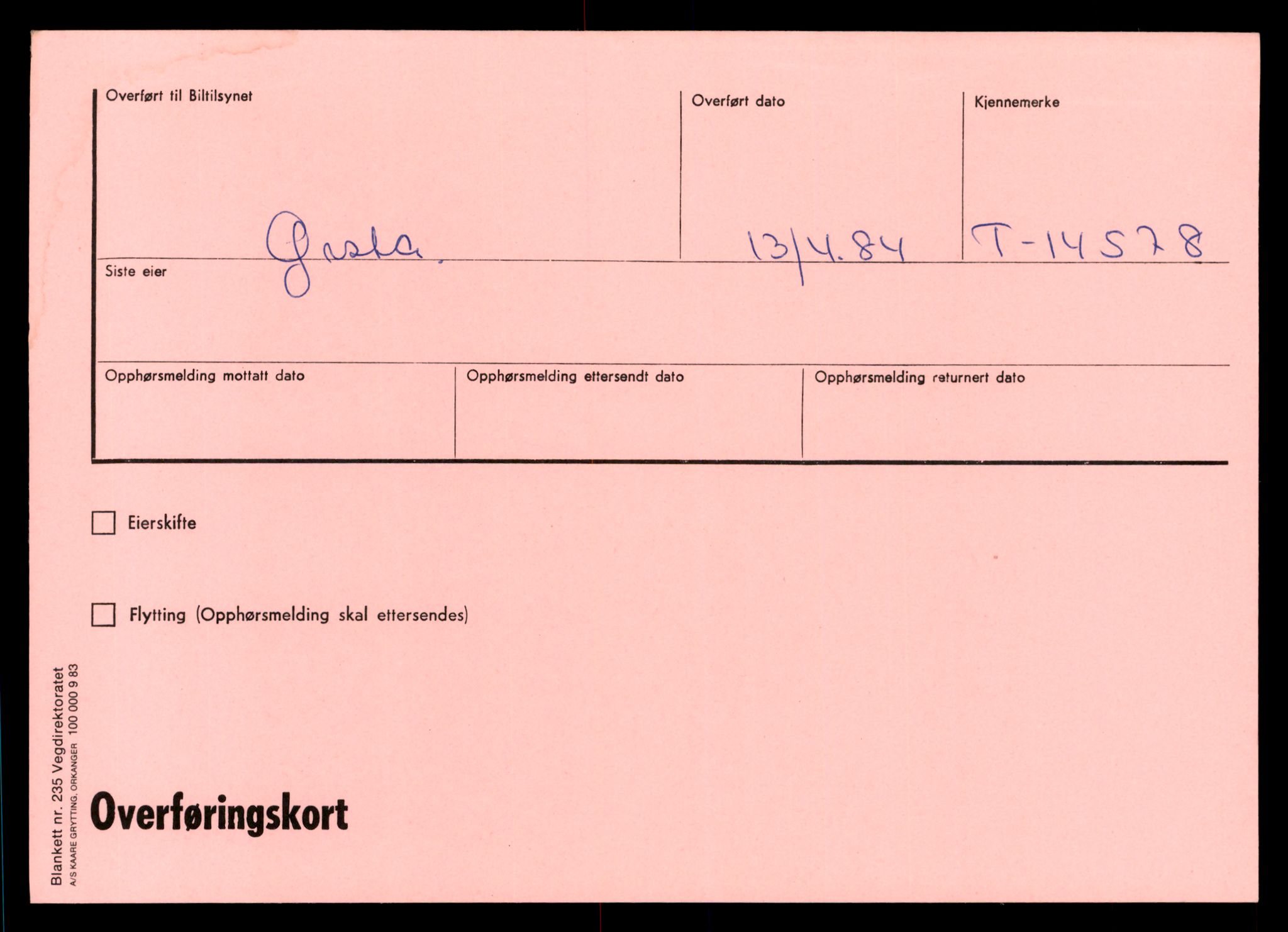 Møre og Romsdal vegkontor - Ålesund trafikkstasjon, AV/SAT-A-4099/F/Ff/L0004: Overførings-/henvisningskort T 14570 - T 22566, 1927-1998, s. 6