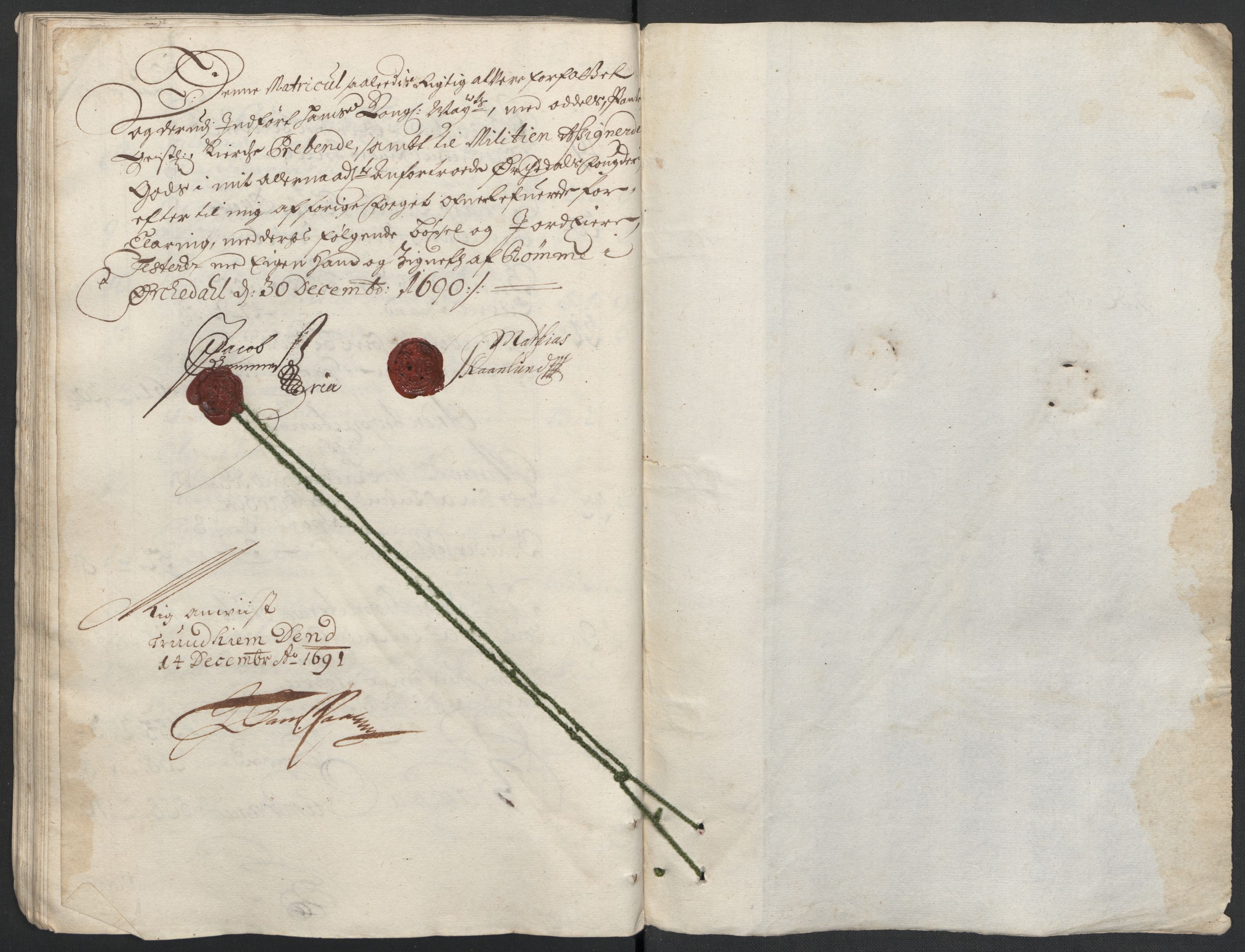 Rentekammeret inntil 1814, Reviderte regnskaper, Fogderegnskap, RA/EA-4092/R58/L3936: Fogderegnskap Orkdal, 1689-1690, s. 324
