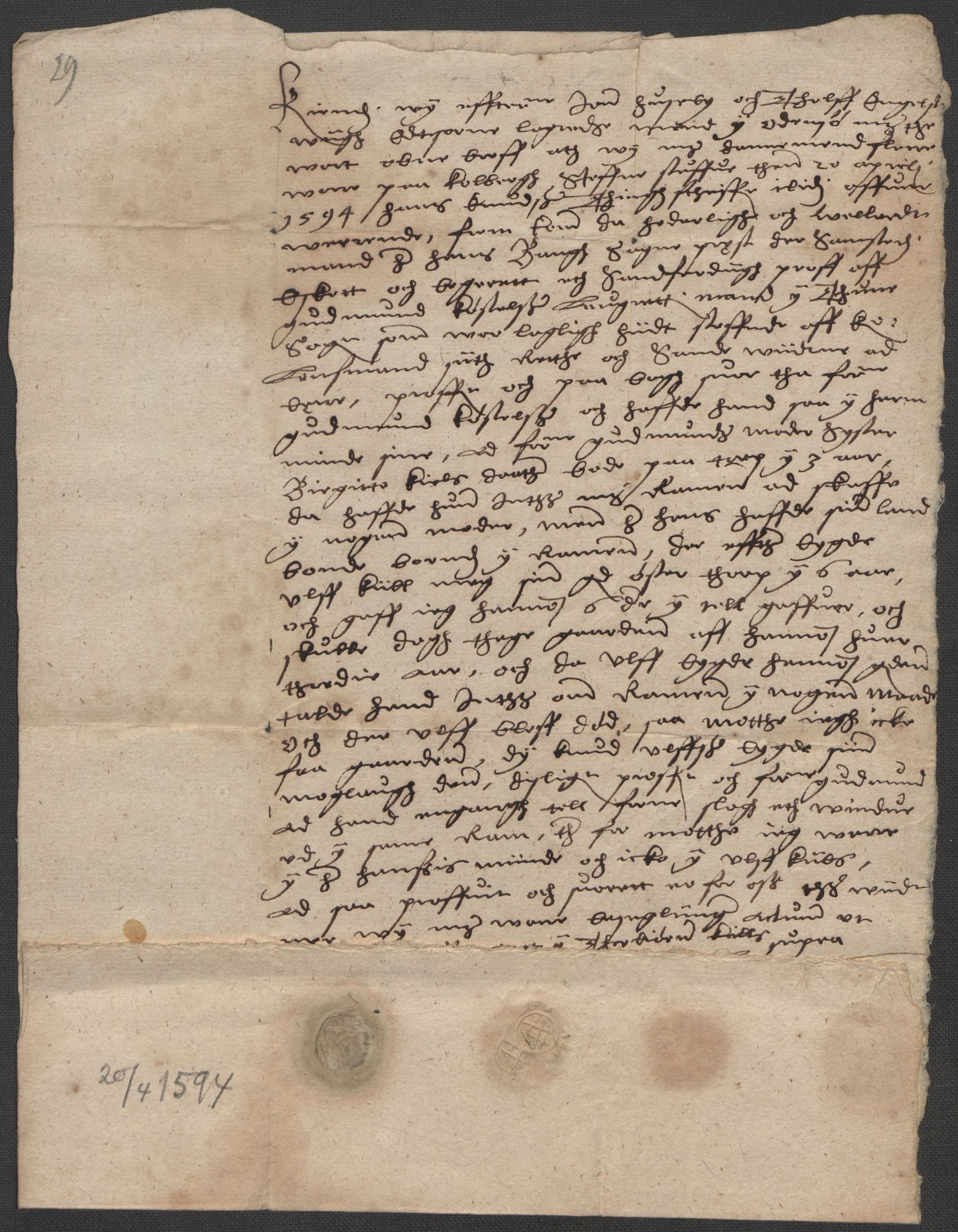Riksarkivets diplomsamling, AV/RA-EA-5965/F15/L0003: Prestearkiv - Østfold, 1594-1700, s. 32