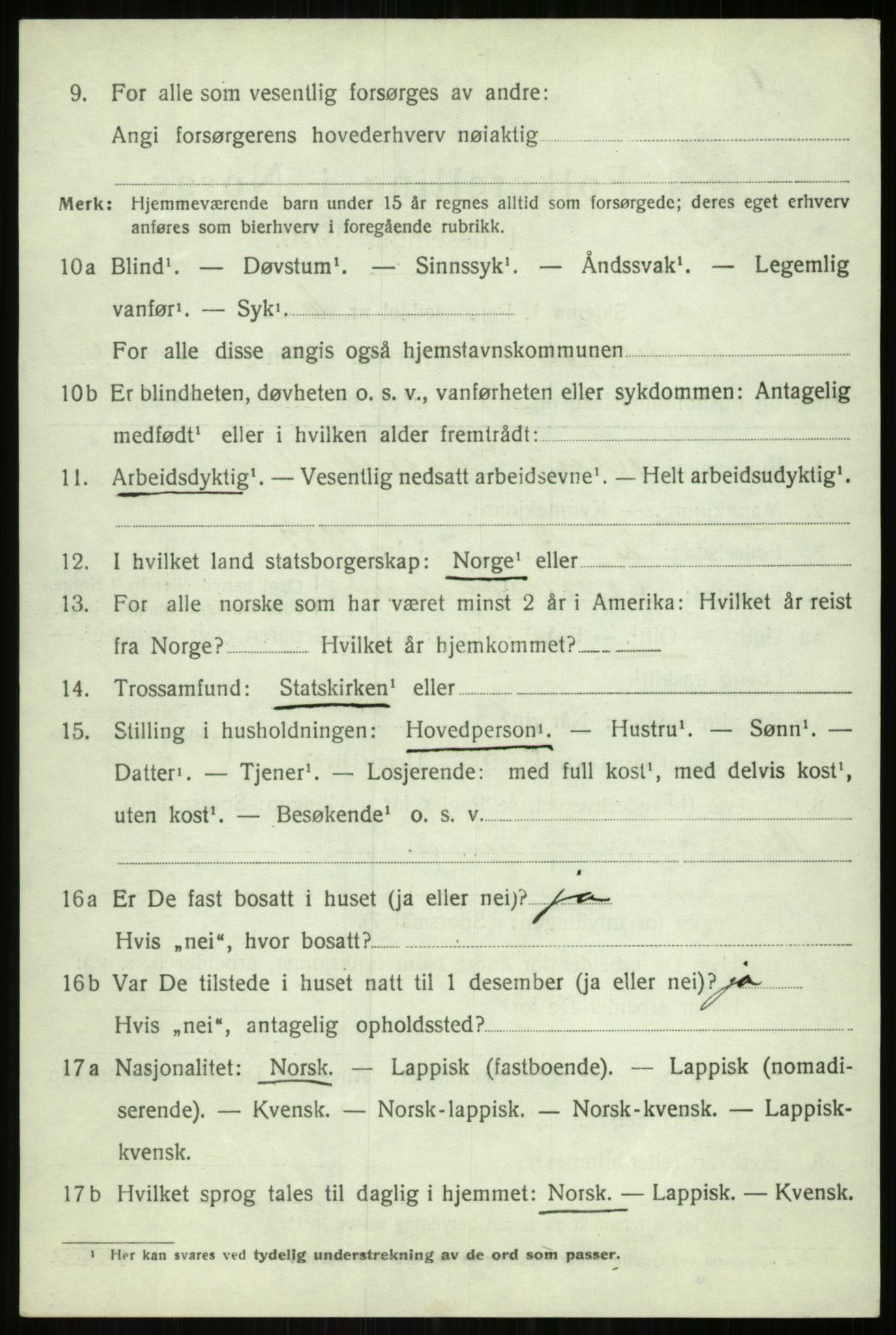 SATØ, Folketelling 1920 for 1934 Tromsøysund herred, 1920, s. 7187