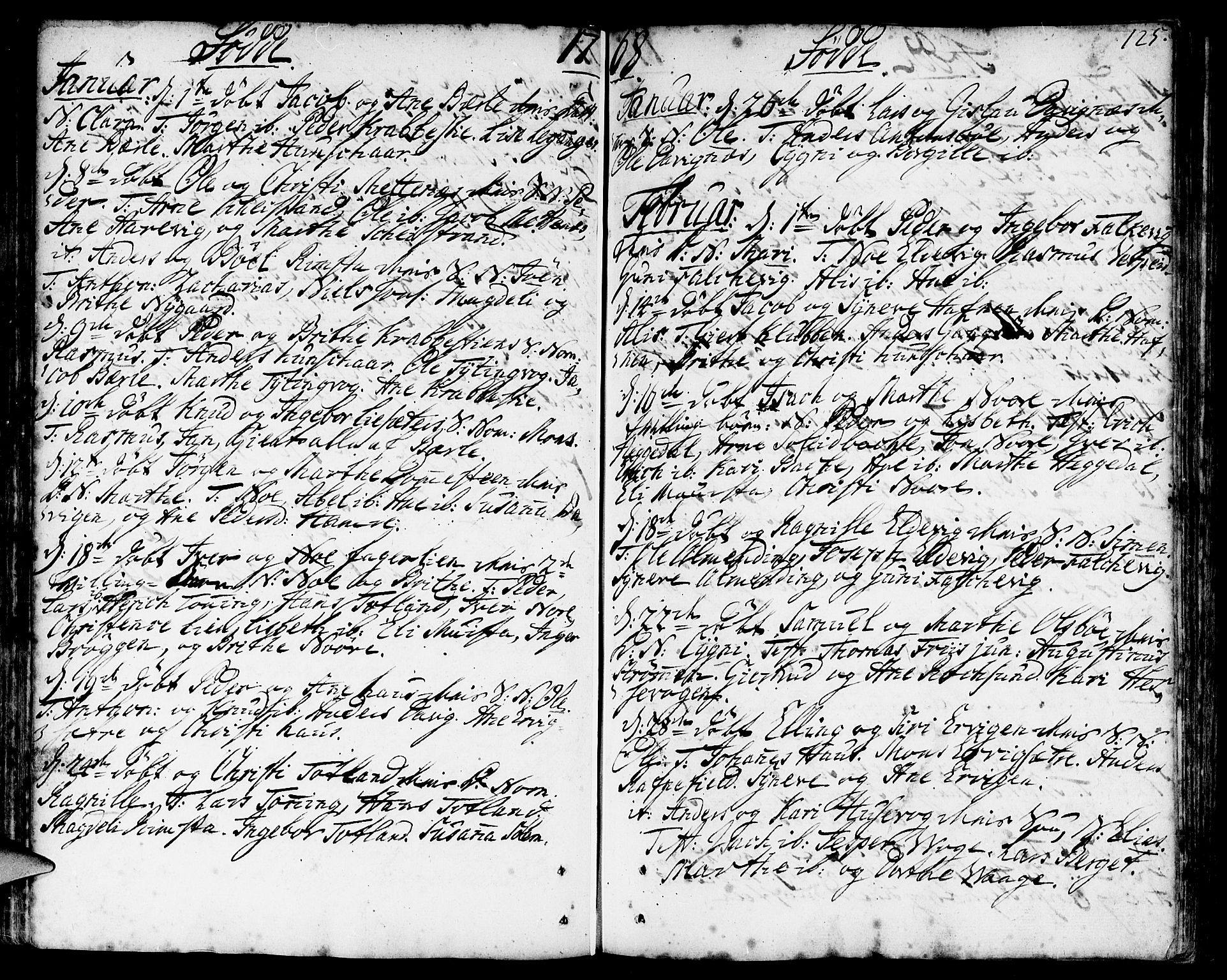 Davik sokneprestembete, AV/SAB-A-79701/H/Haa/Haaa/L0002: Ministerialbok nr. A 2, 1742-1816, s. 125