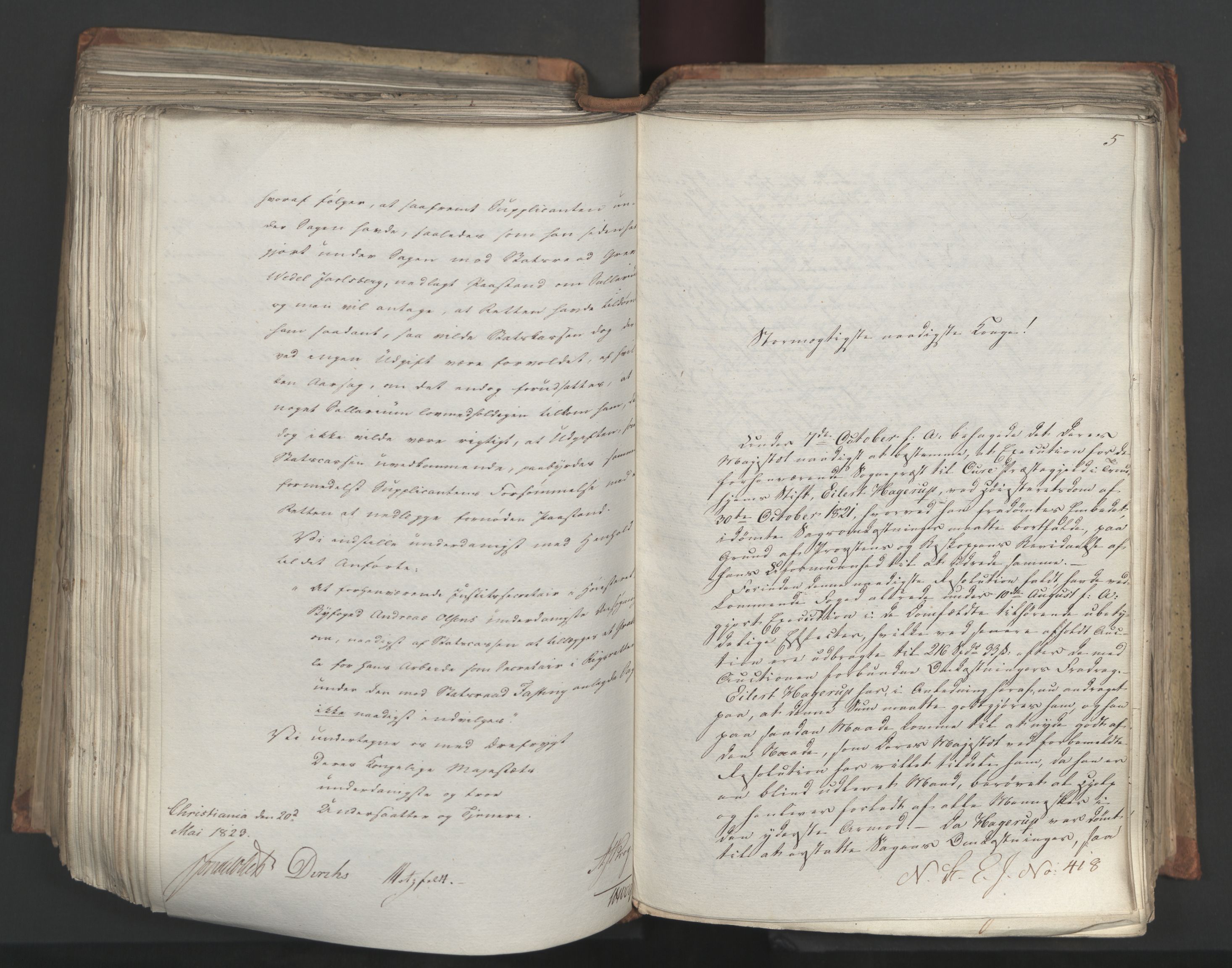 Statsrådsavdelingen i Stockholm, AV/RA-S-1003/D/Da/L0034: Regjeringsinnstillinger nr. 275-540, 1823, s. 392