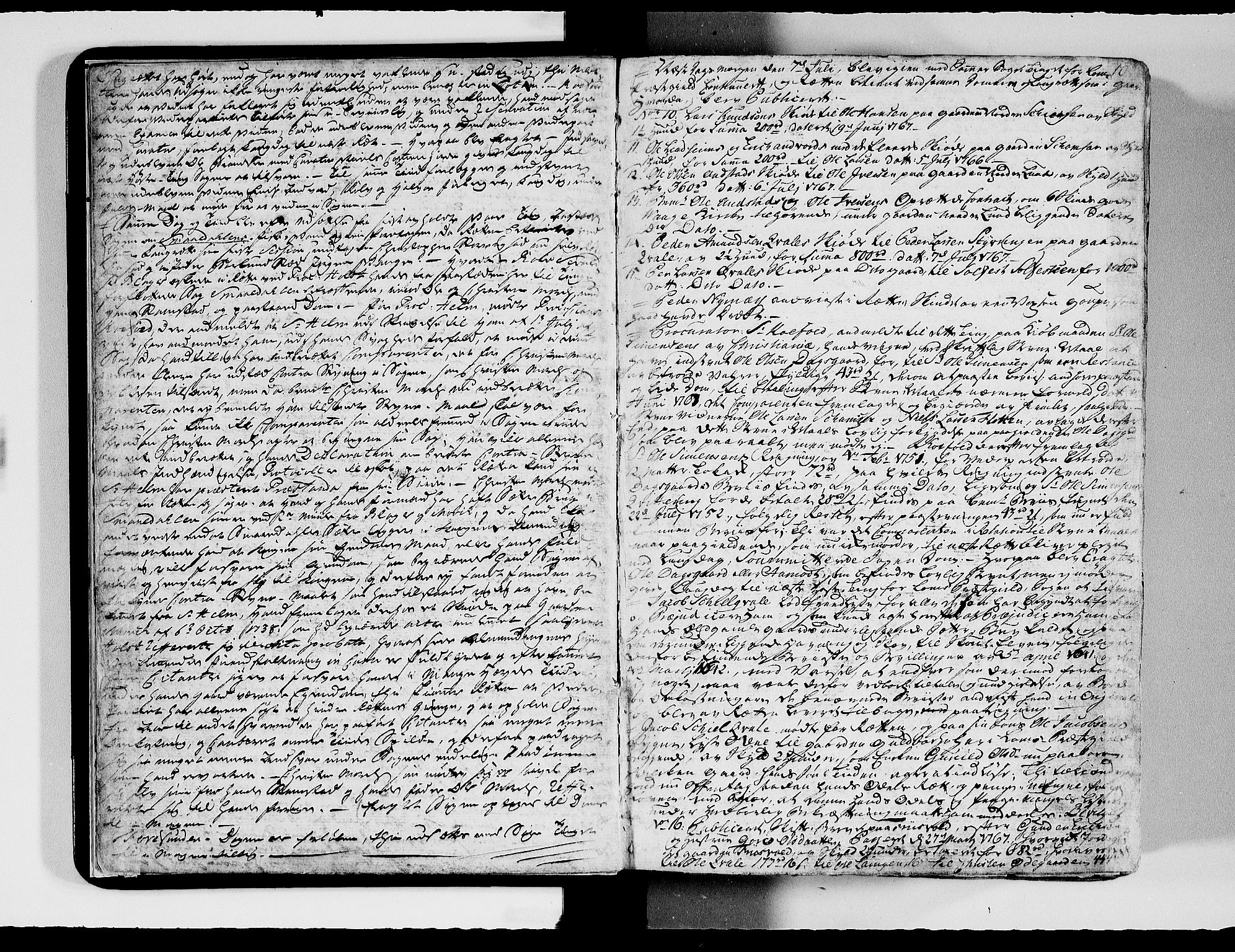 Nord-Gudbrandsdal tingrett, AV/SAH-TING-002/G/Gb/L0010: Tingbok, 1767-1772, s. 9b-10a