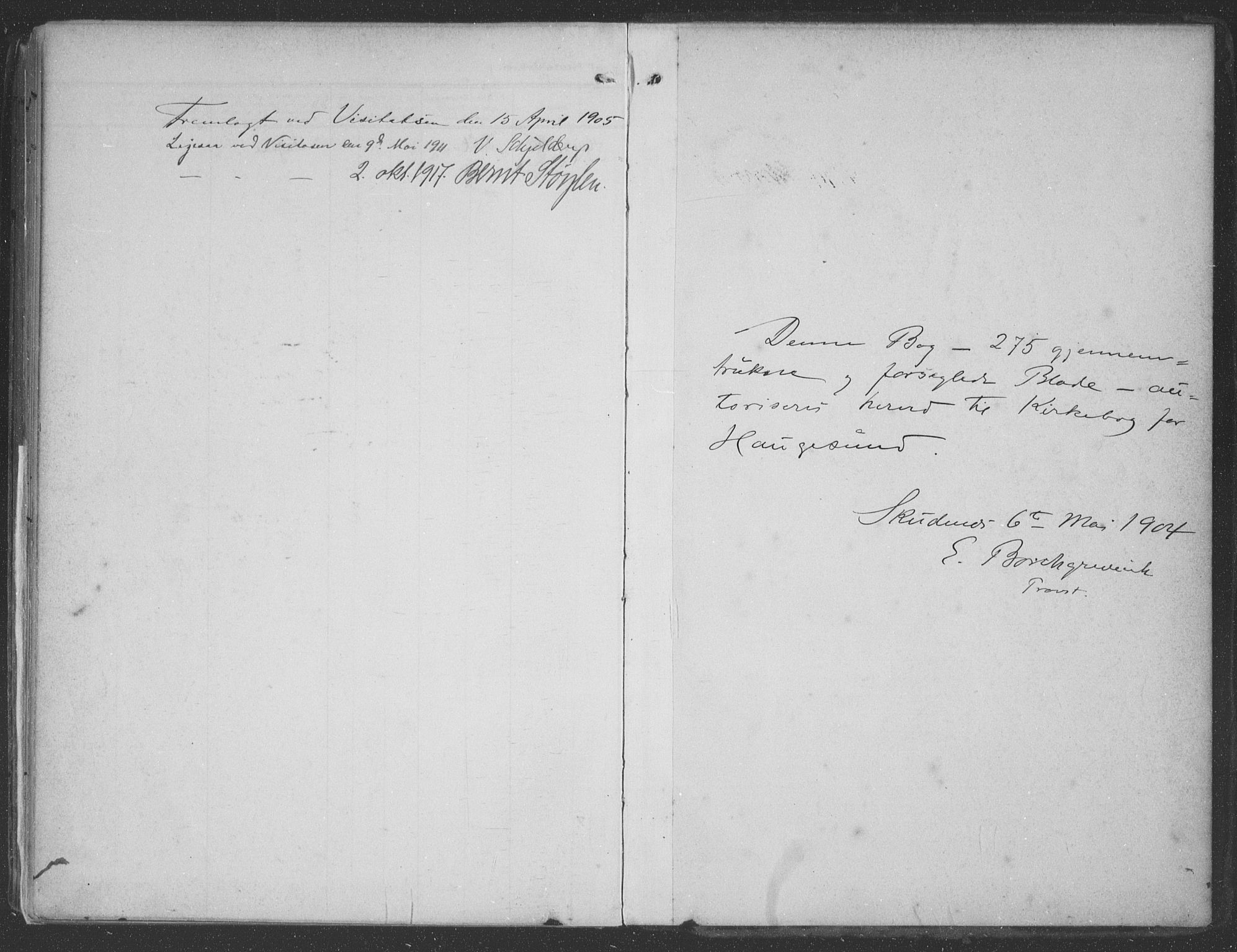 Haugesund sokneprestkontor, AV/SAST-A -101863/H/Ha/Haa/L0007: Ministerialbok nr. A 7, 1904-1916