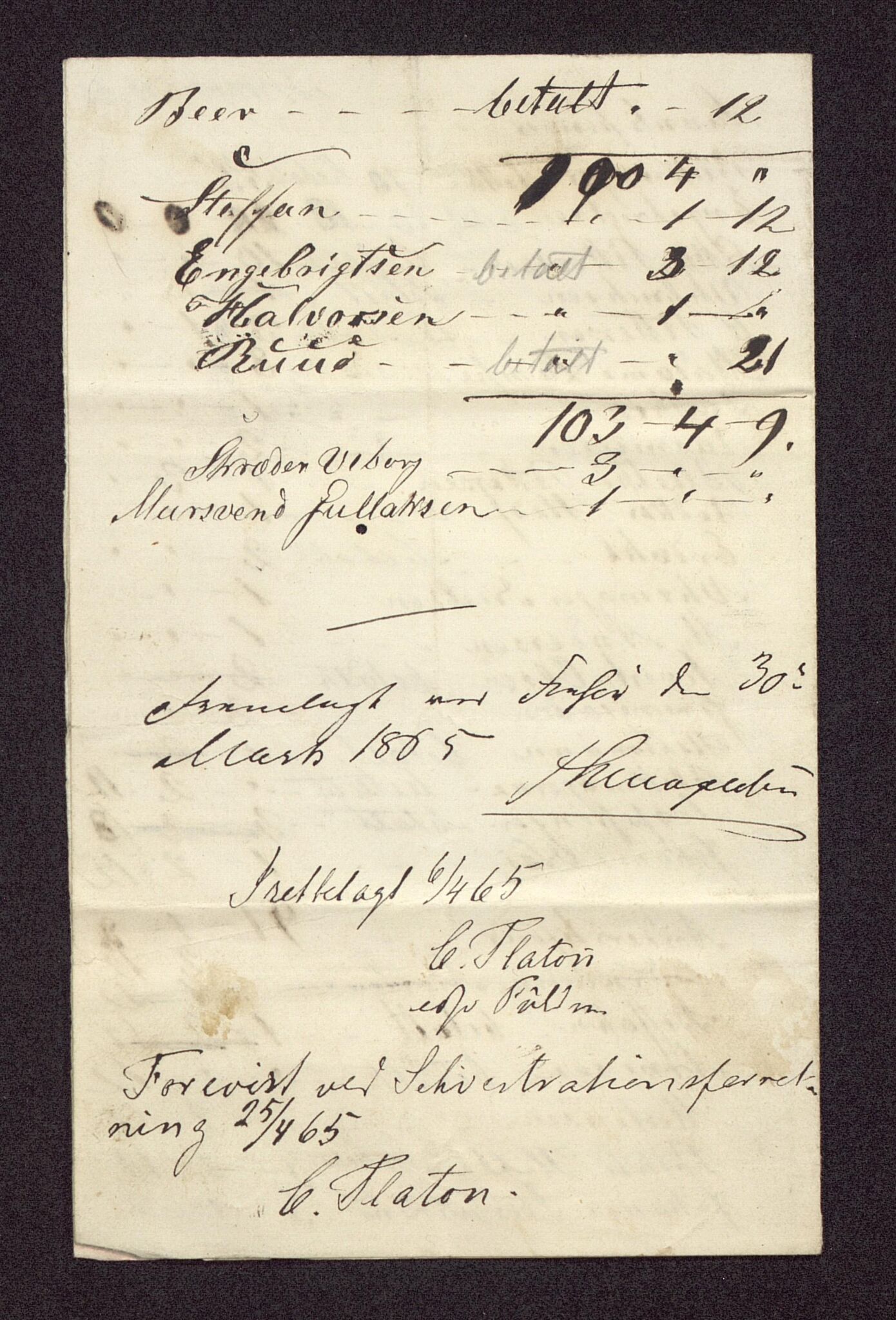 Bergen Magistrat, BBA/A-0651/D/L0287: Journalsaker. Jnr. 451 - 600., s. 10