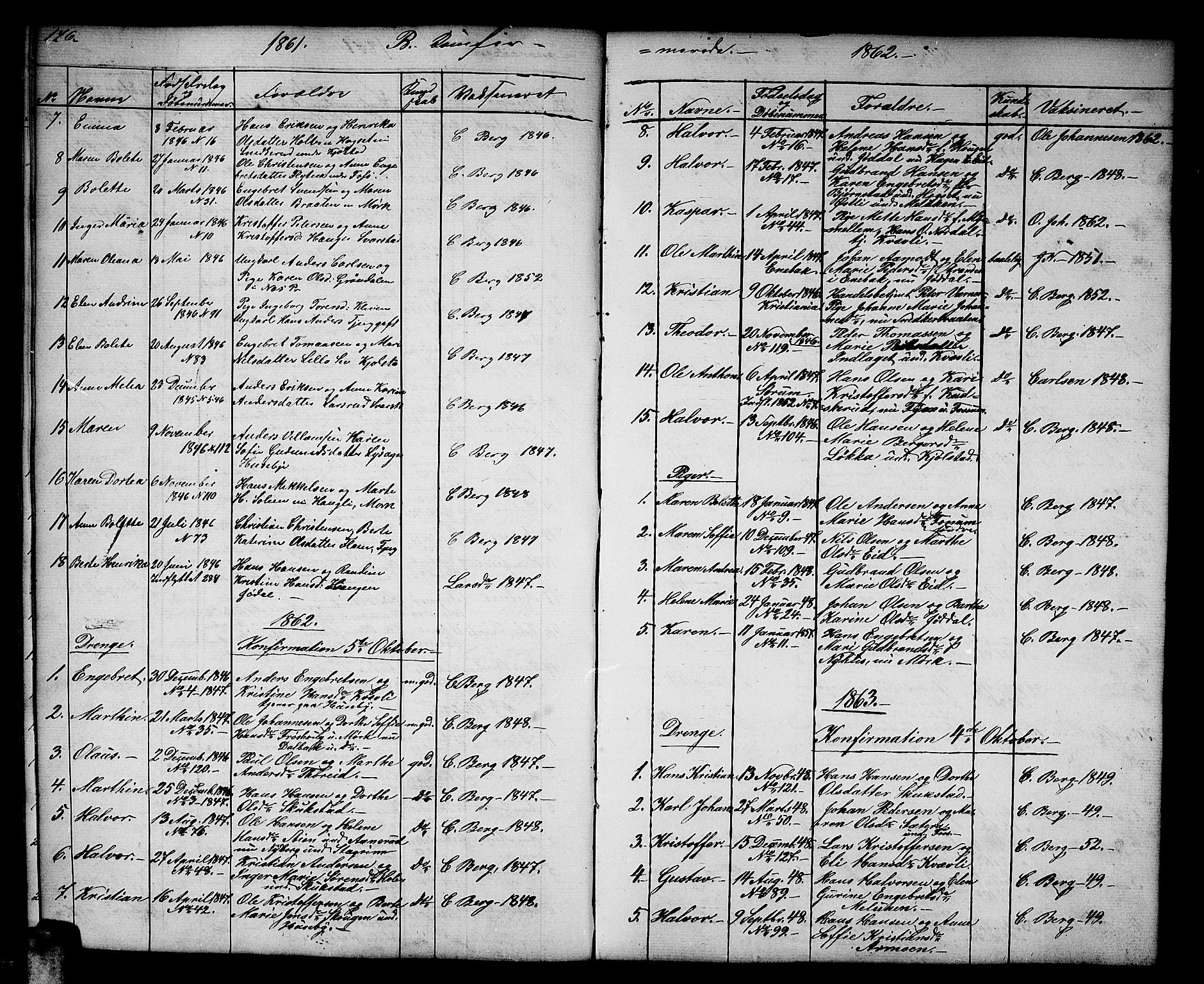 Aurskog prestekontor Kirkebøker, AV/SAO-A-10304a/G/Gb/L0001: Klokkerbok nr. II 1, 1858-1885, s. 146