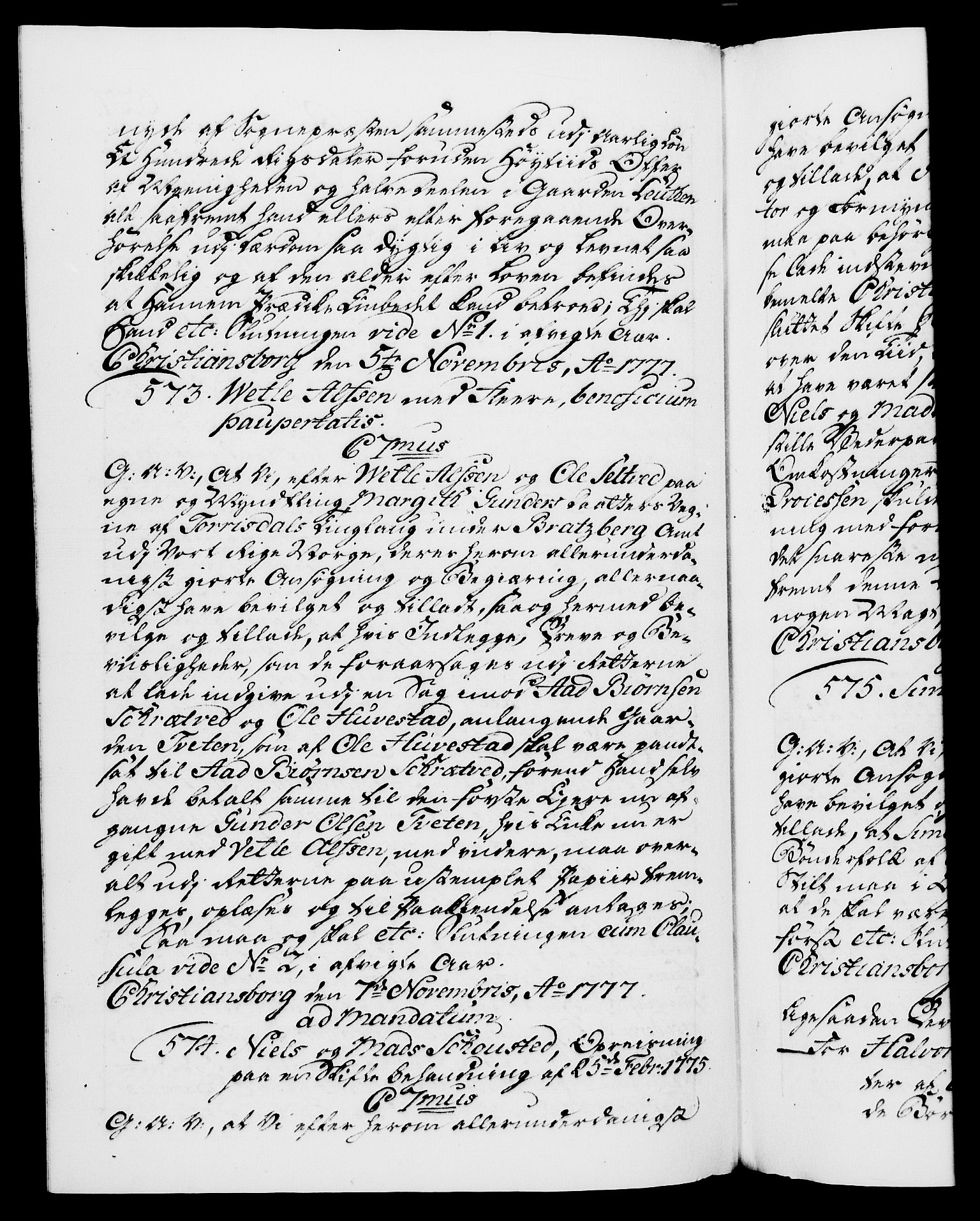 Danske Kanselli 1572-1799, RA/EA-3023/F/Fc/Fca/Fcaa/L0047: Norske registre, 1776-1778, s. 627b