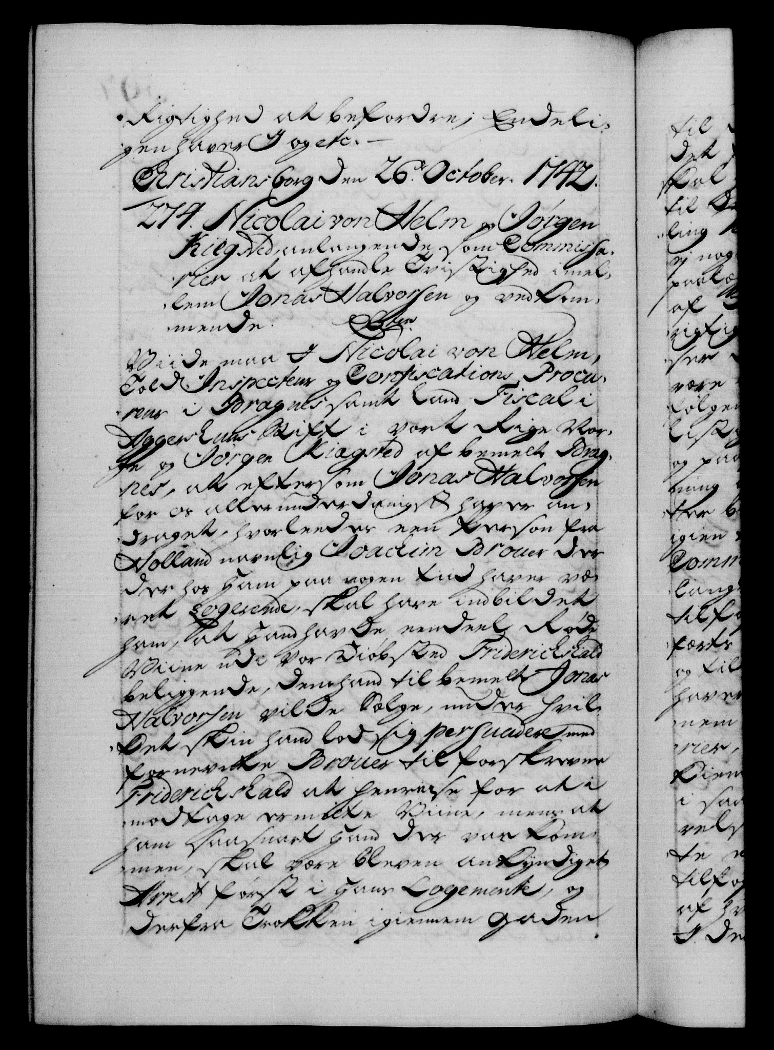Danske Kanselli 1572-1799, AV/RA-EA-3023/F/Fc/Fca/Fcab/L0029: Norske tegnelser, 1741-1743, s. 597b