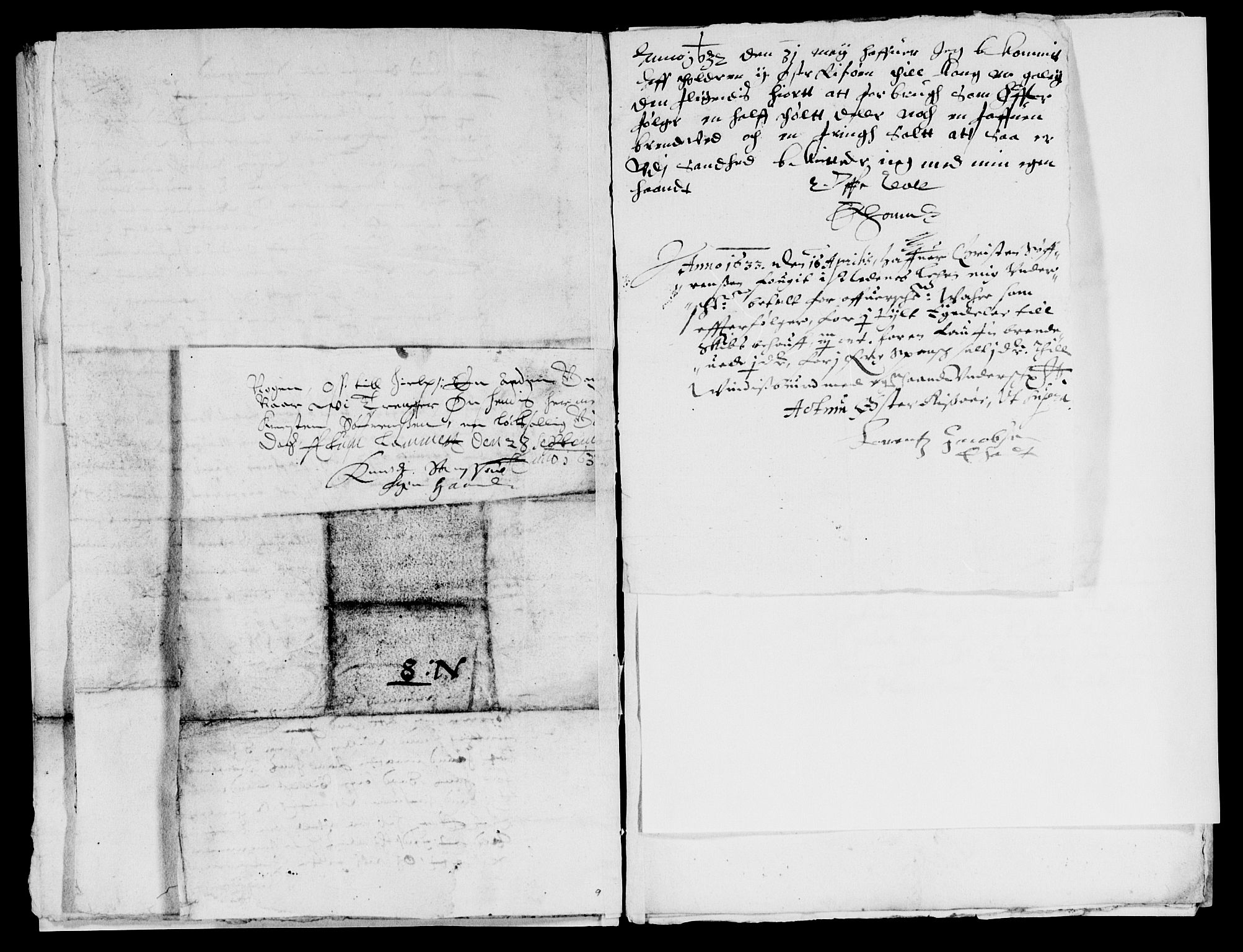 Rentekammeret inntil 1814, Reviderte regnskaper, Lensregnskaper, AV/RA-EA-5023/R/Rb/Rbq/L0021: Nedenes len. Mandals len. Råbyggelag., 1631-1633