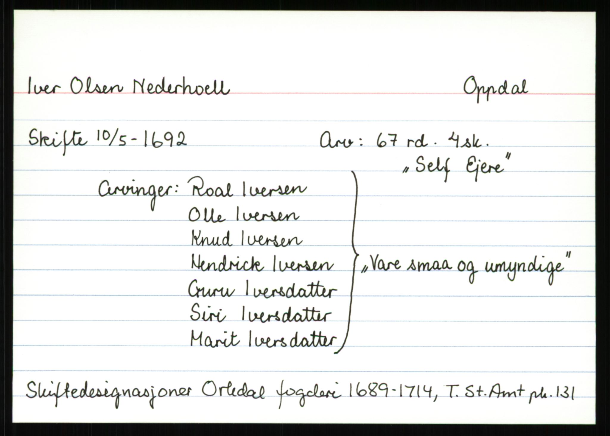 Trondheim stiftamt*, SAT/-, 1689-1714, s. 157