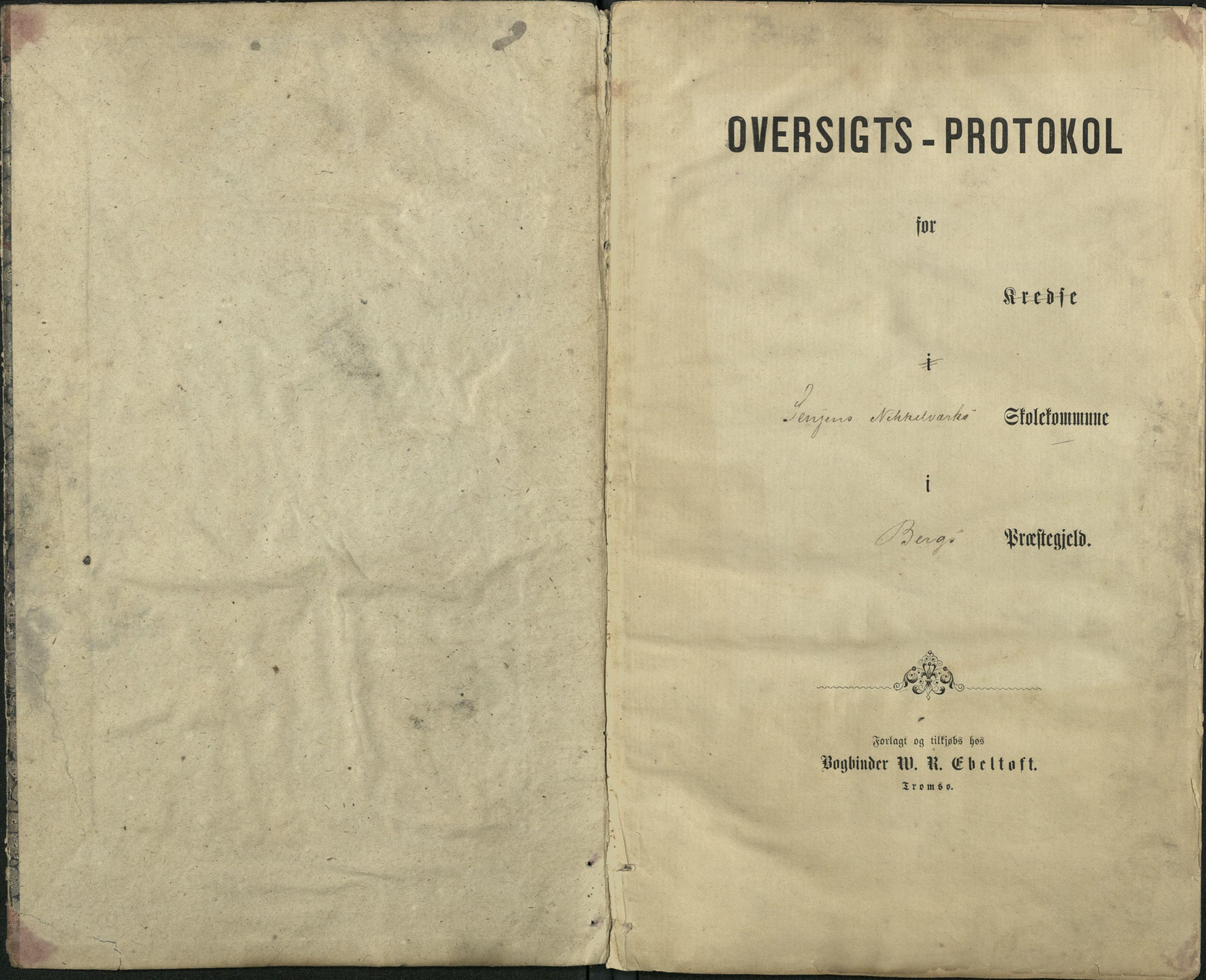 Berg kommune (Troms), AT/K-1929/21/003: Skolekommisjonen - oversiktsprotokoll, 1874-1883