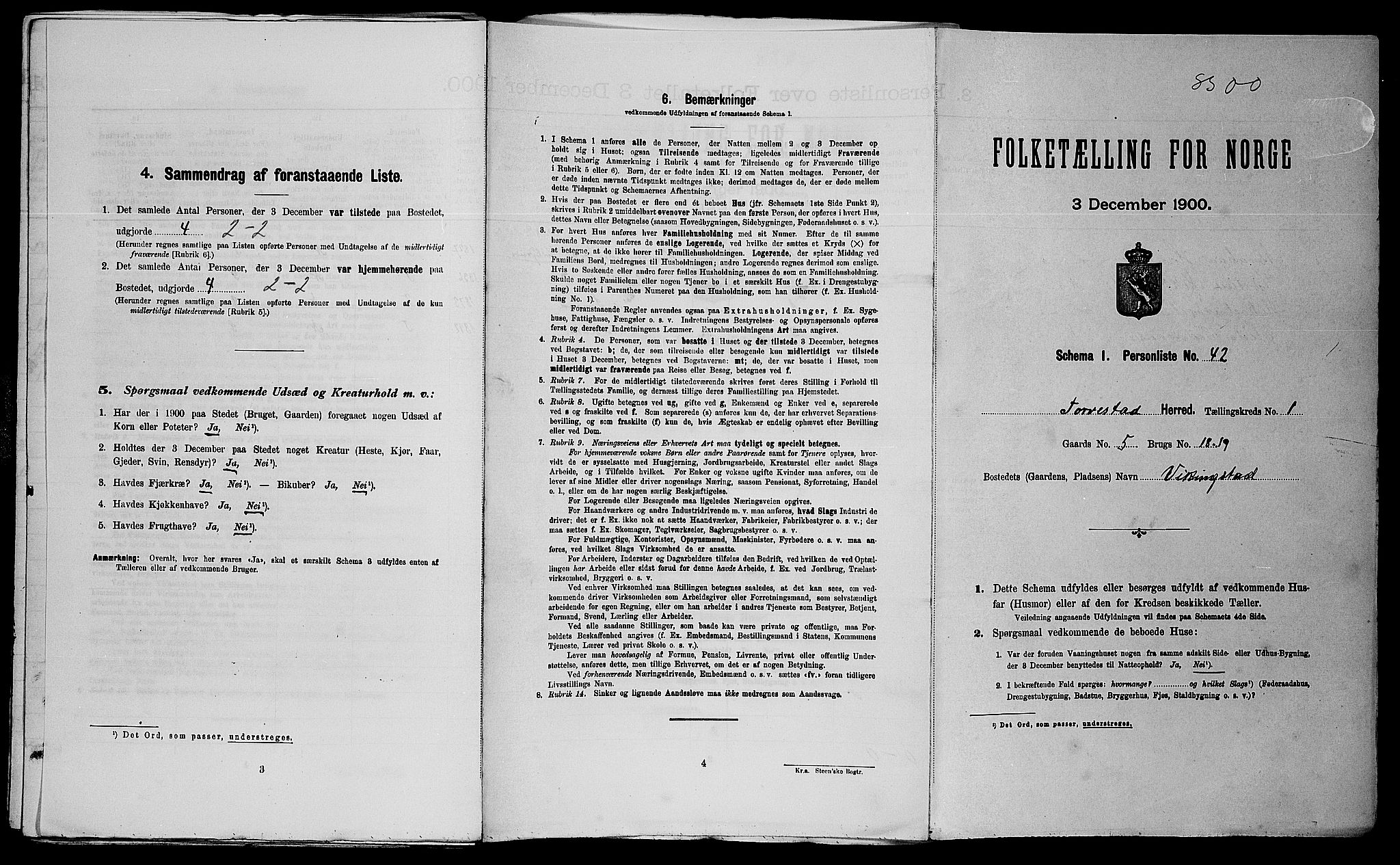 SAST, Folketelling 1900 for 1152 Torvastad herred, 1900, s. 146