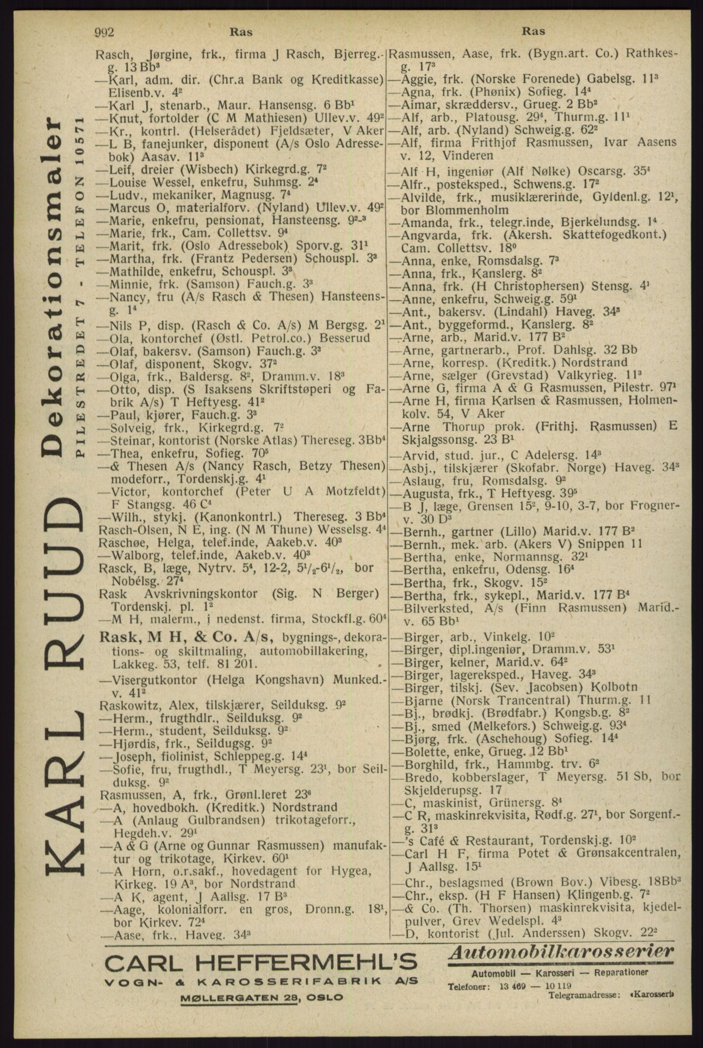 Kristiania/Oslo adressebok, PUBL/-, 1929, s. 992