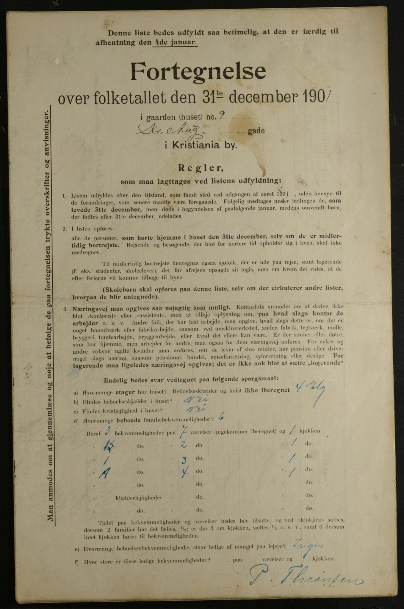 OBA, Kommunal folketelling 31.12.1901 for Kristiania kjøpstad, 1901, s. 8300