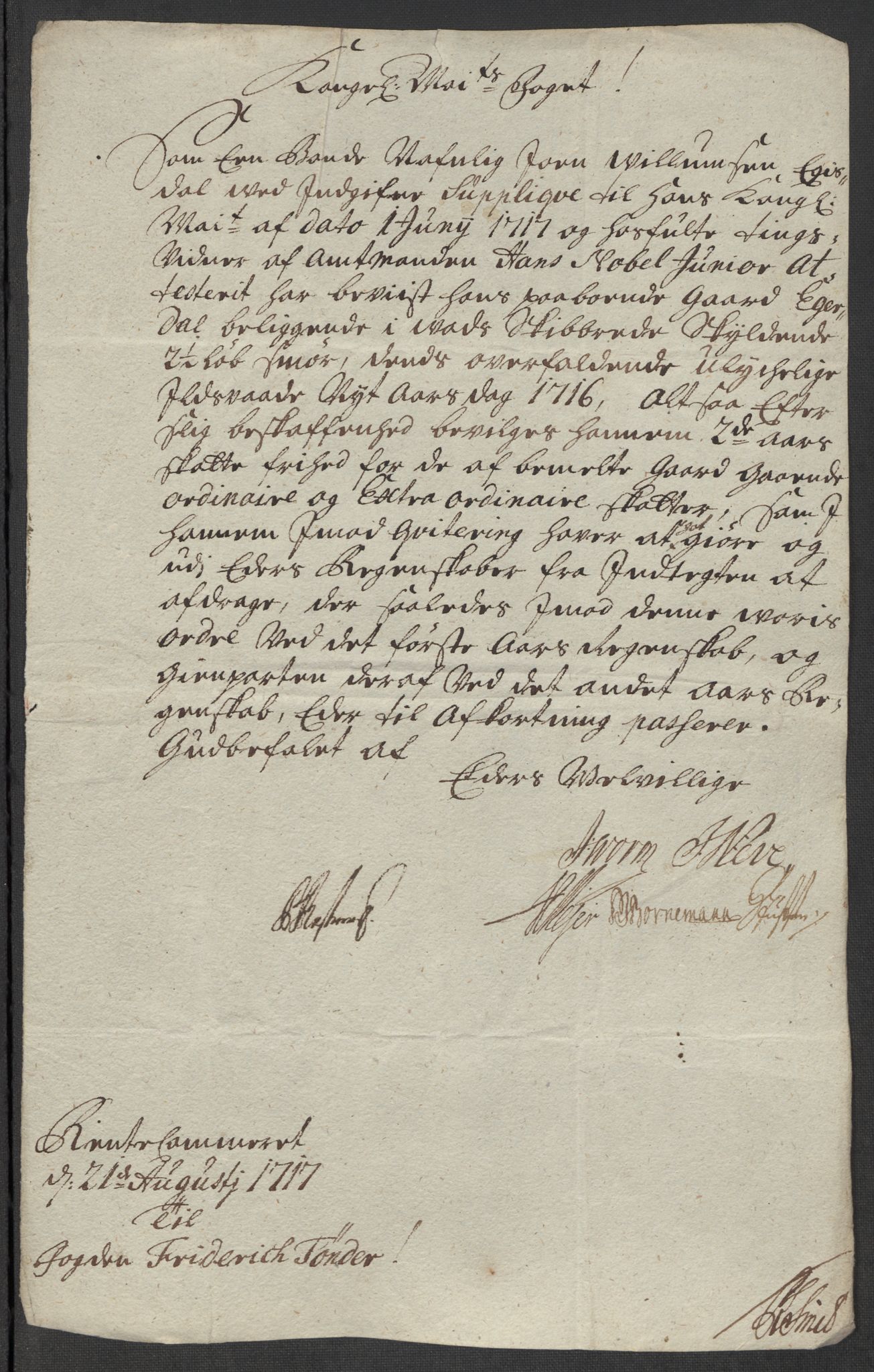 Rentekammeret inntil 1814, Reviderte regnskaper, Fogderegnskap, AV/RA-EA-4092/R47/L2870: Fogderegnskap Ryfylke, 1717, s. 342