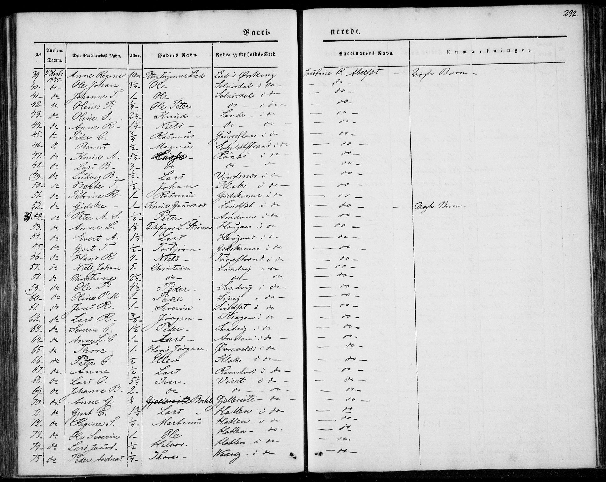 Ministerialprotokoller, klokkerbøker og fødselsregistre - Møre og Romsdal, SAT/A-1454/522/L0312: Ministerialbok nr. 522A07, 1843-1851, s. 232