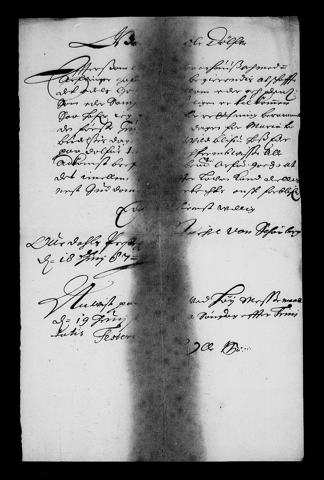 Stattholderembetet 1572-1771, RA/EA-2870/Af/L0001: Avskrifter av vedlegg til originale supplikker, nummerert i samsvar med supplikkbøkene, 1683-1687, s. 197