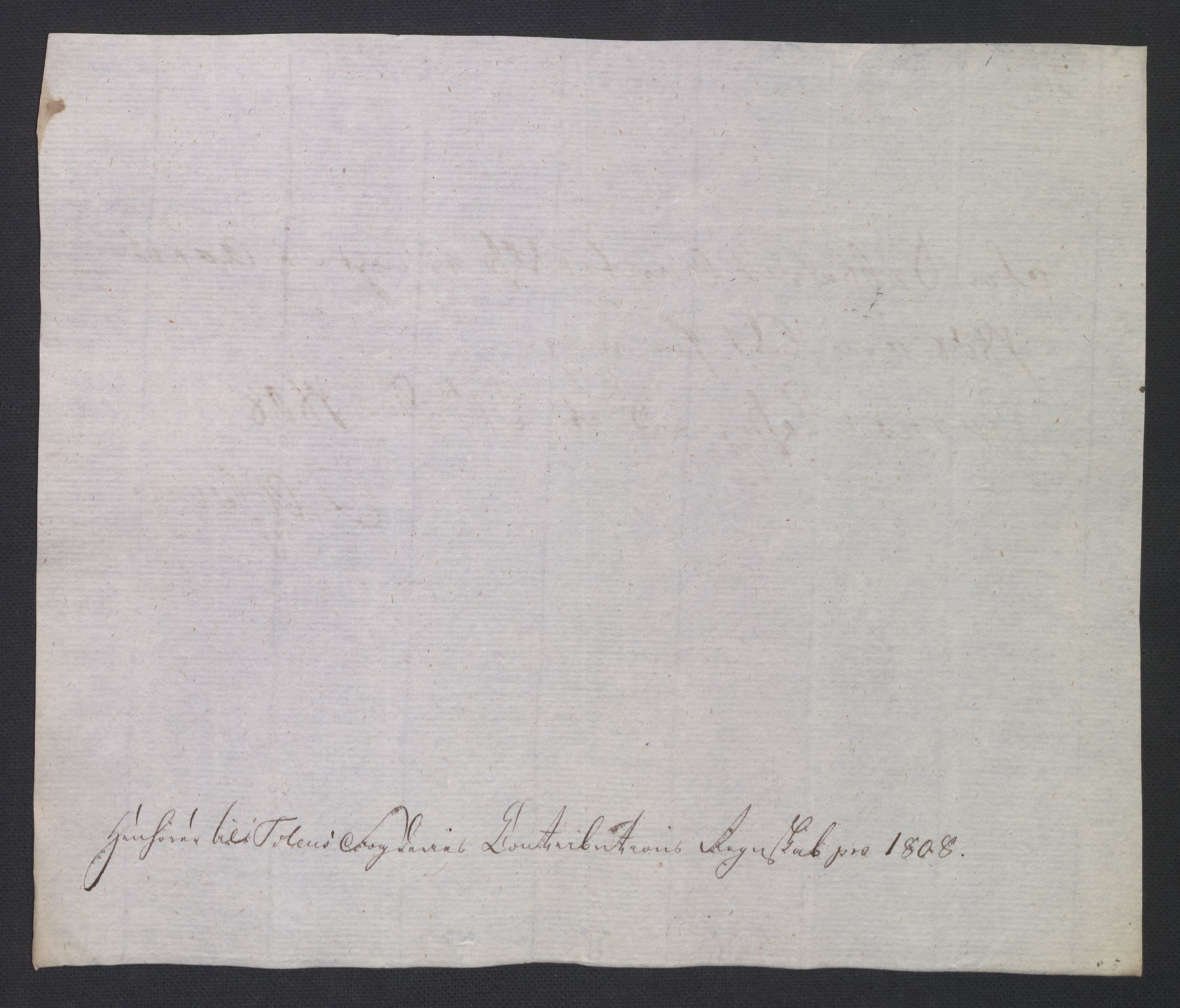 Rentekammeret inntil 1814, Reviderte regnskaper, Fogderegnskap, AV/RA-EA-4092/R19/L1396: Fogderegnskap Toten, Hadeland og Vardal, 1808, s. 250
