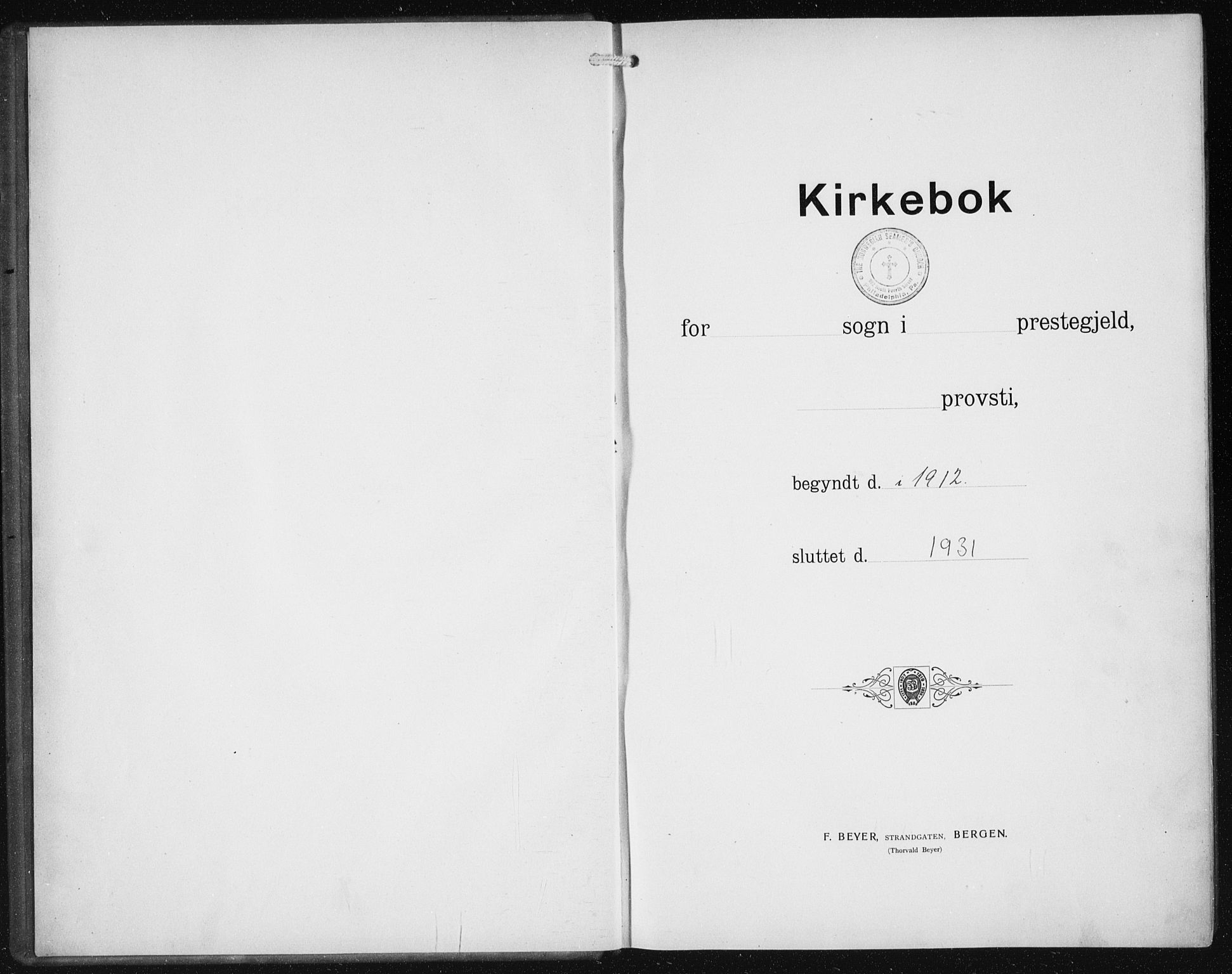 Den norske sjømannsmisjon i utlandet/Philadelphia, AV/SAB-SAB/PA-0113/H/Ha/L0001: Ministerialbok nr. A 1, 1912-1931
