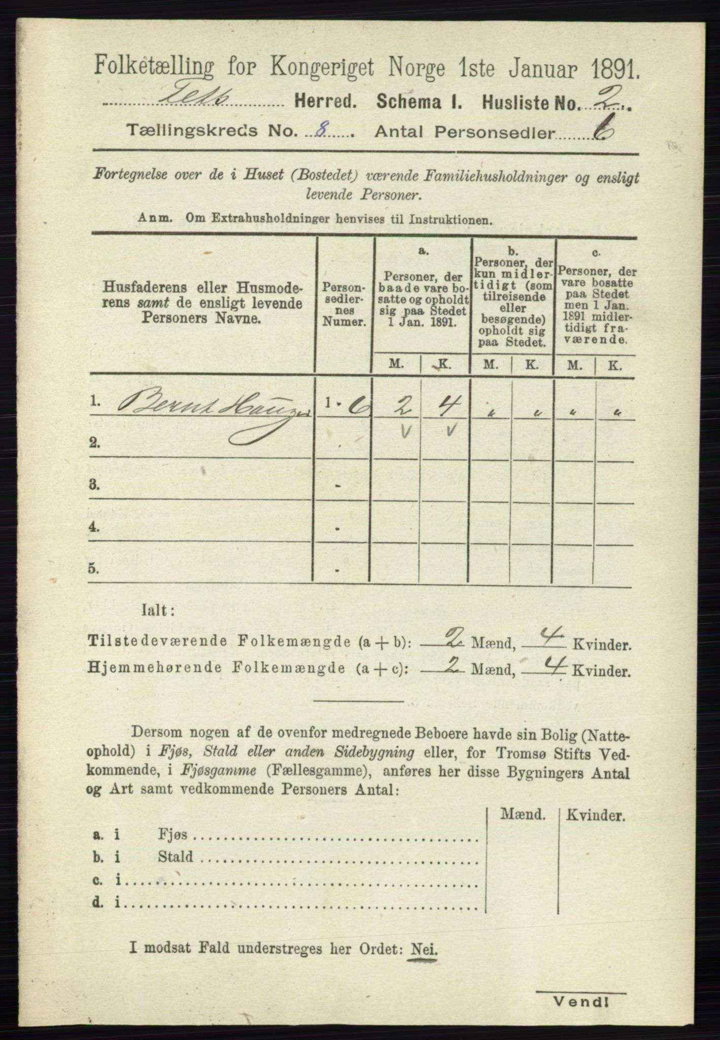 RA, Folketelling 1891 for 0227 Fet herred, 1891, s. 2983