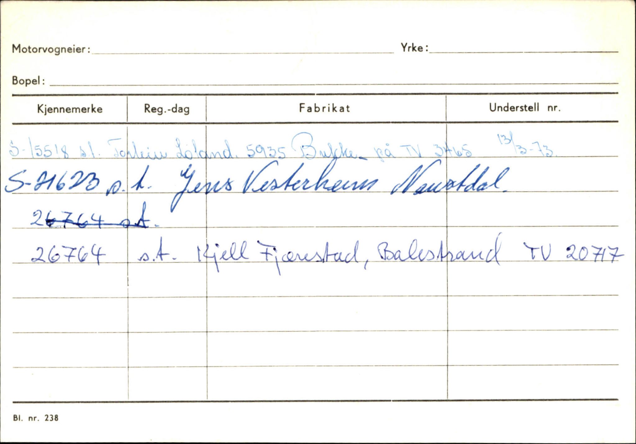 Statens vegvesen, Sogn og Fjordane vegkontor, AV/SAB-A-5301/4/F/L0130: Eigarregister Eid T-Å. Høyanger A-O, 1945-1975, s. 2047