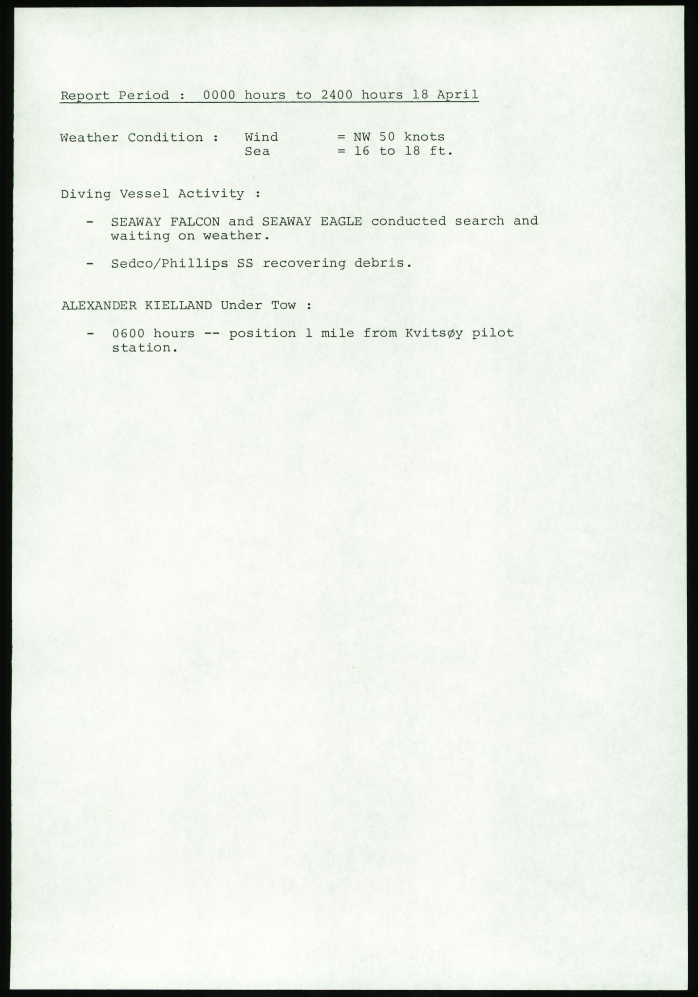 Justisdepartementet, Granskningskommisjonen ved Alexander Kielland-ulykken 27.3.1980, AV/RA-S-1165/D/L0017: P Hjelpefartøy (Doku.liste + P1-P6 av 6)/Q Hovedredningssentralen (Q0-Q27 av 27), 1980-1981, s. 128