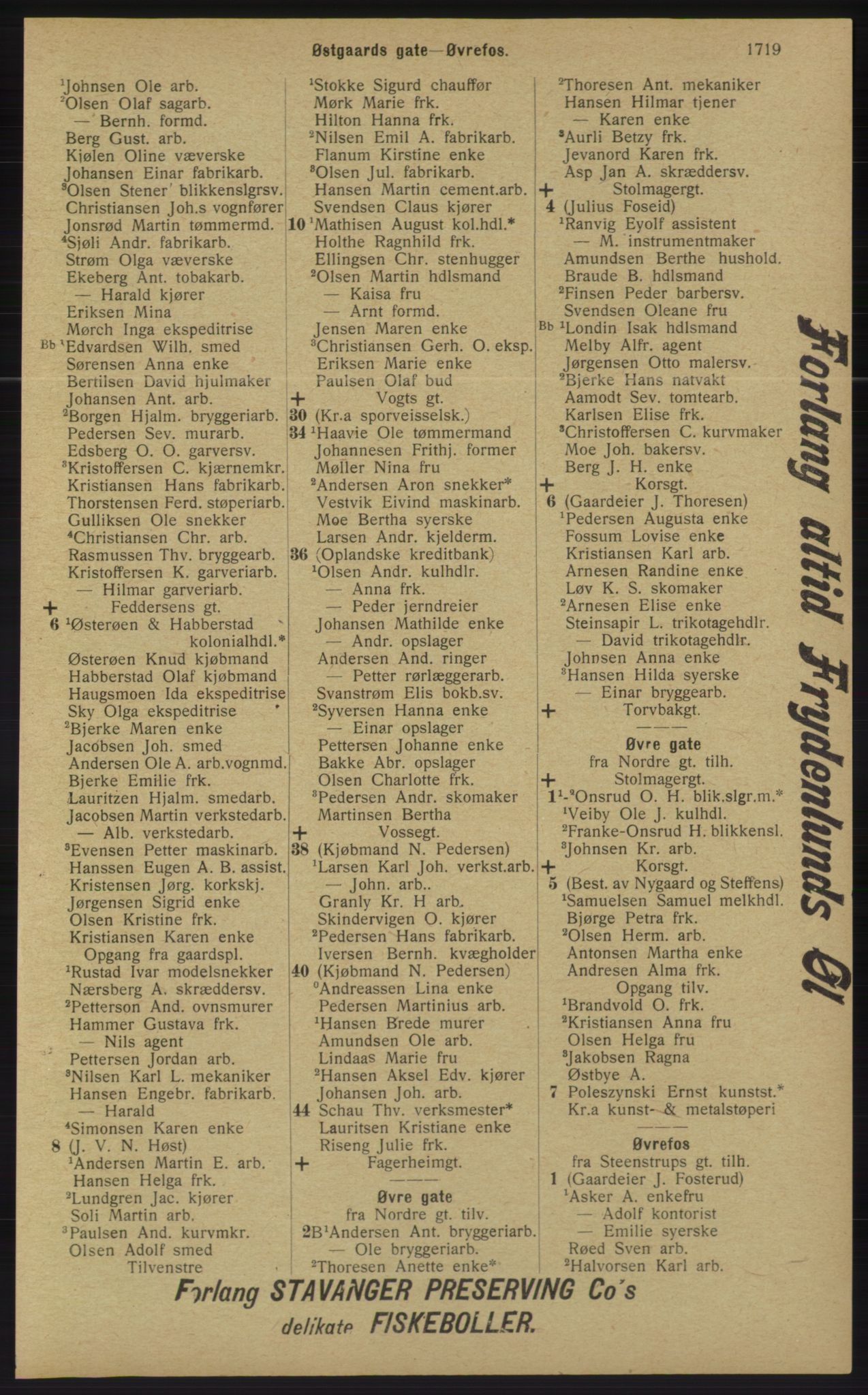 Kristiania/Oslo adressebok, PUBL/-, 1913, s. 1675