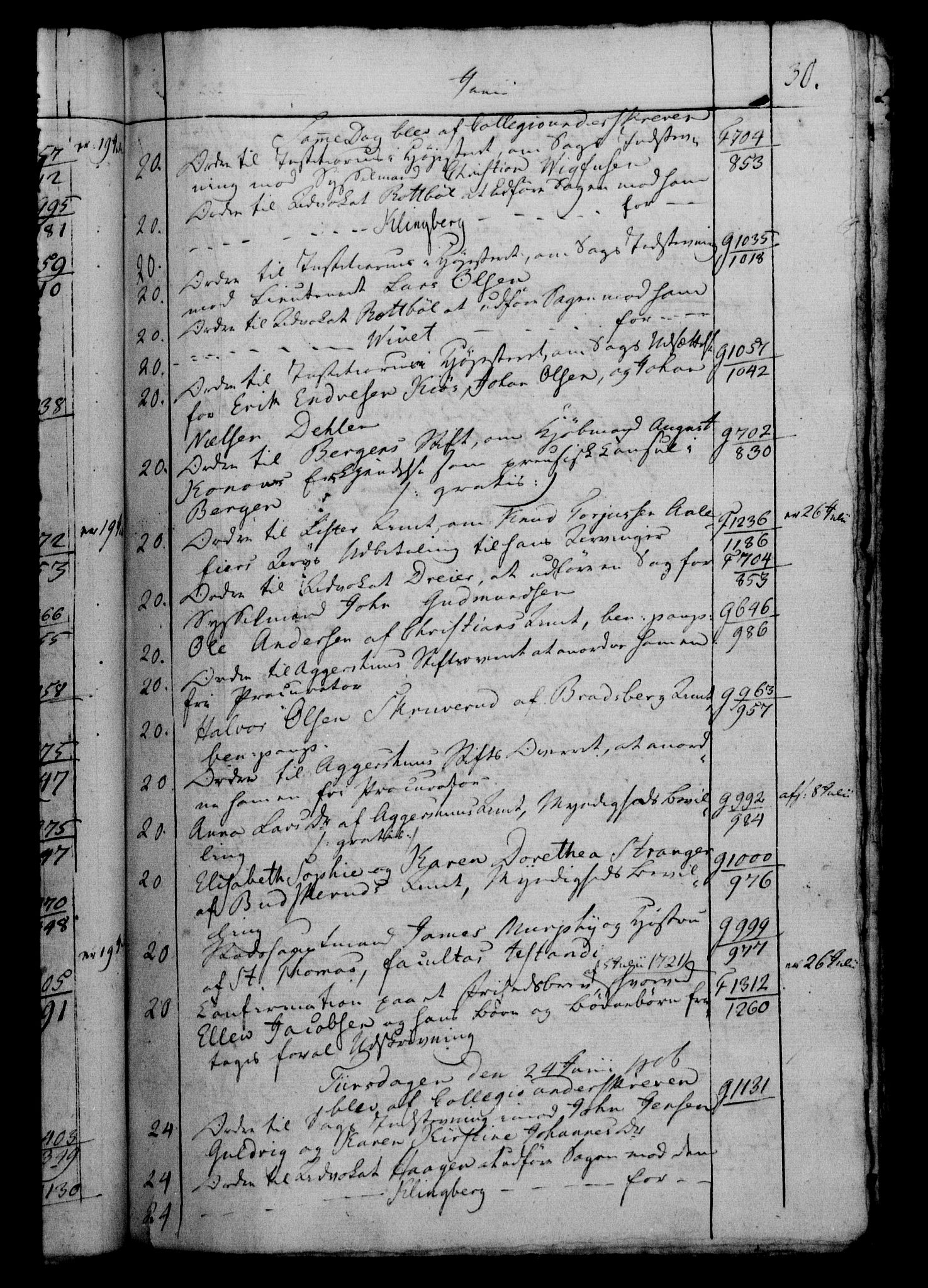 Danske Kanselli 1800-1814, AV/RA-EA-3024/H/Hf/Hfb/Hfbc/L0007: Underskrivelsesbok m. register, 1806, s. 30