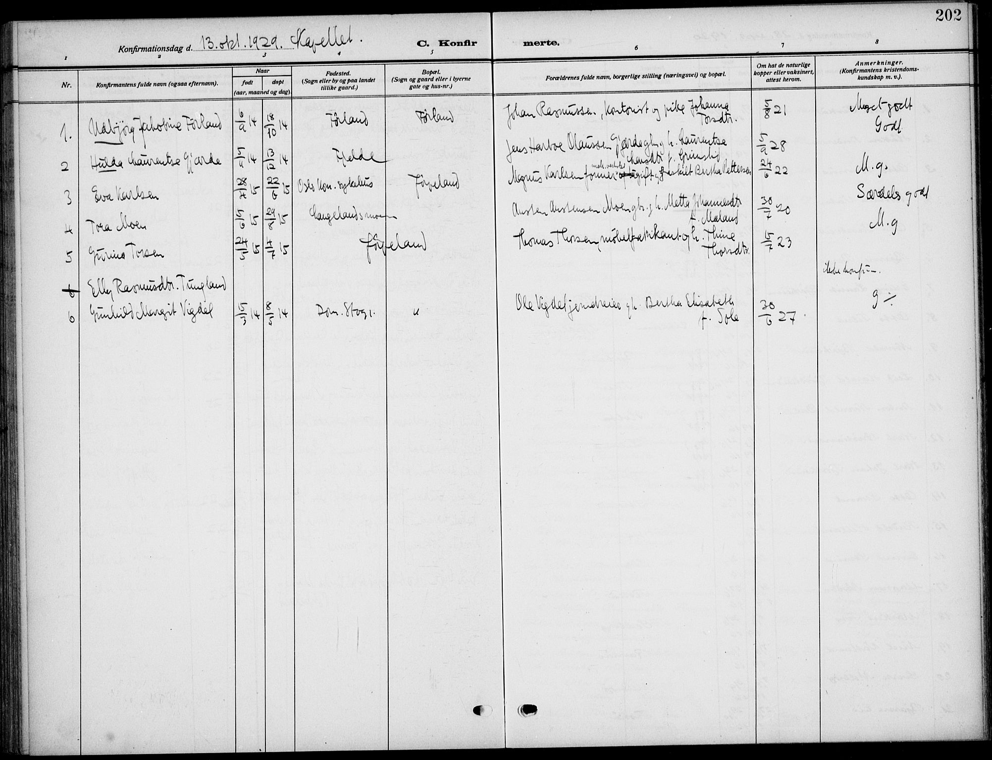 Strand sokneprestkontor, AV/SAST-A-101828/H/Ha/Haa/L0011: Ministerialbok nr. A 11, 1908-1930, s. 202
