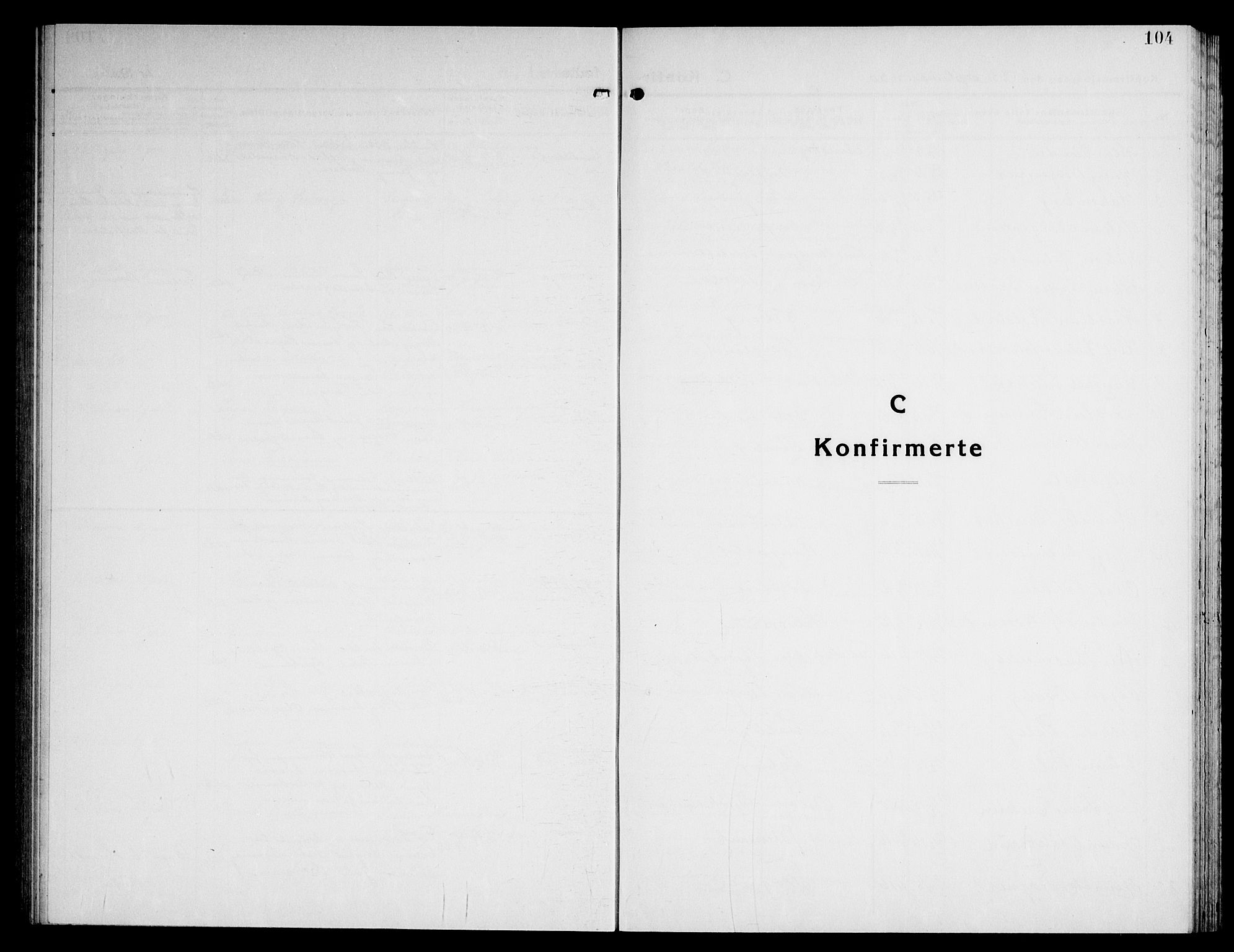 Høland prestekontor Kirkebøker, SAO/A-10346a/G/Ga/L0009: Klokkerbok nr. I 9, 1930-1951, s. 104