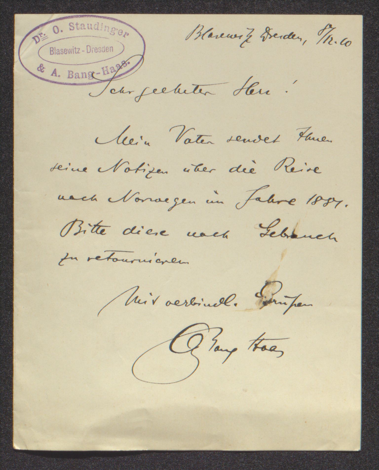 Tromsø Museum, AV/SATØ-S-0162/D/Dc/L0042: (1. konservator Sparre Schneider), 1912-1913
