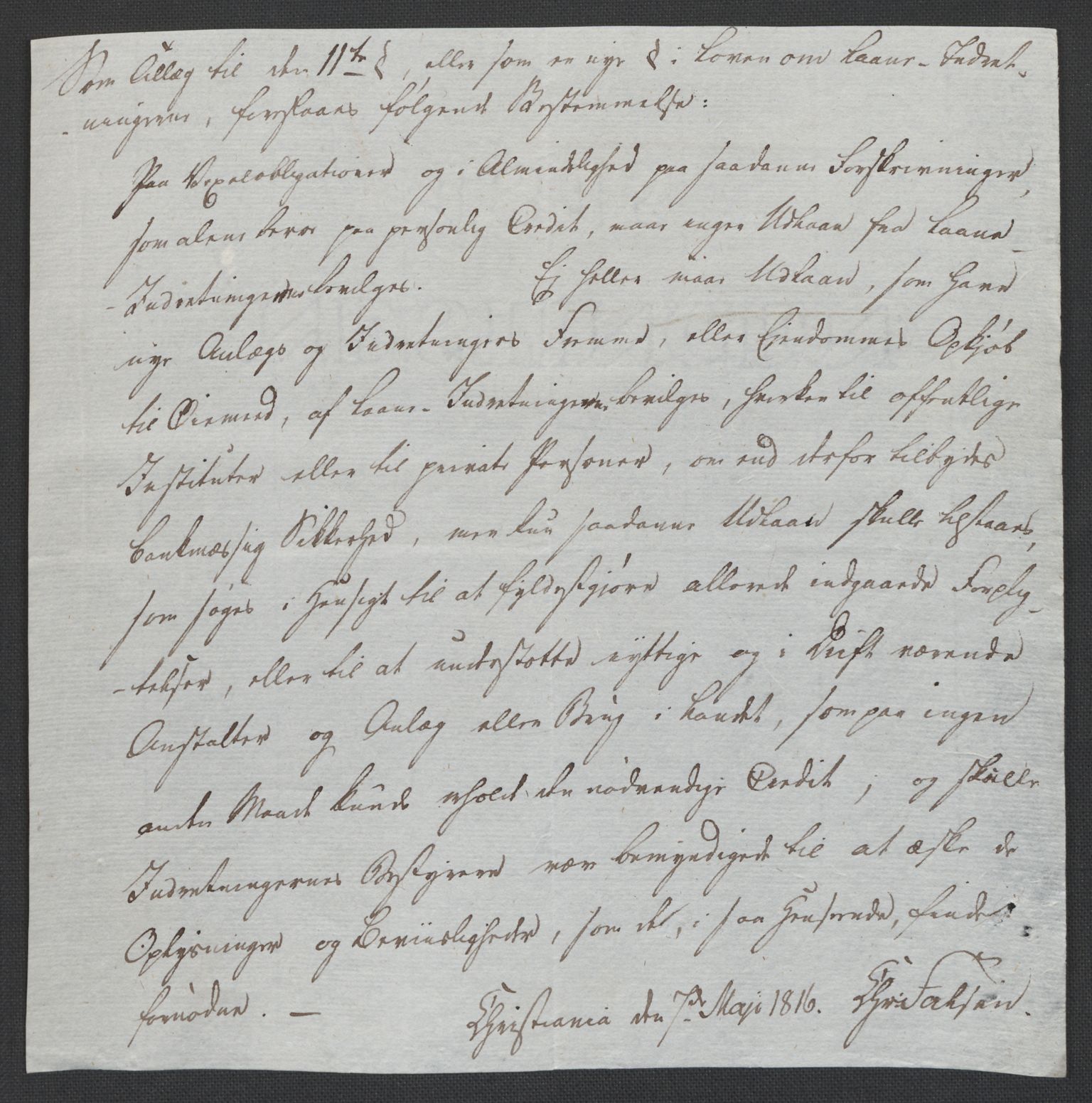 Christie, Wilhelm Frimann Koren, AV/RA-PA-0014/F/L0005: Christies dokumenter fra Stortinget, 1815-1816, s. 342