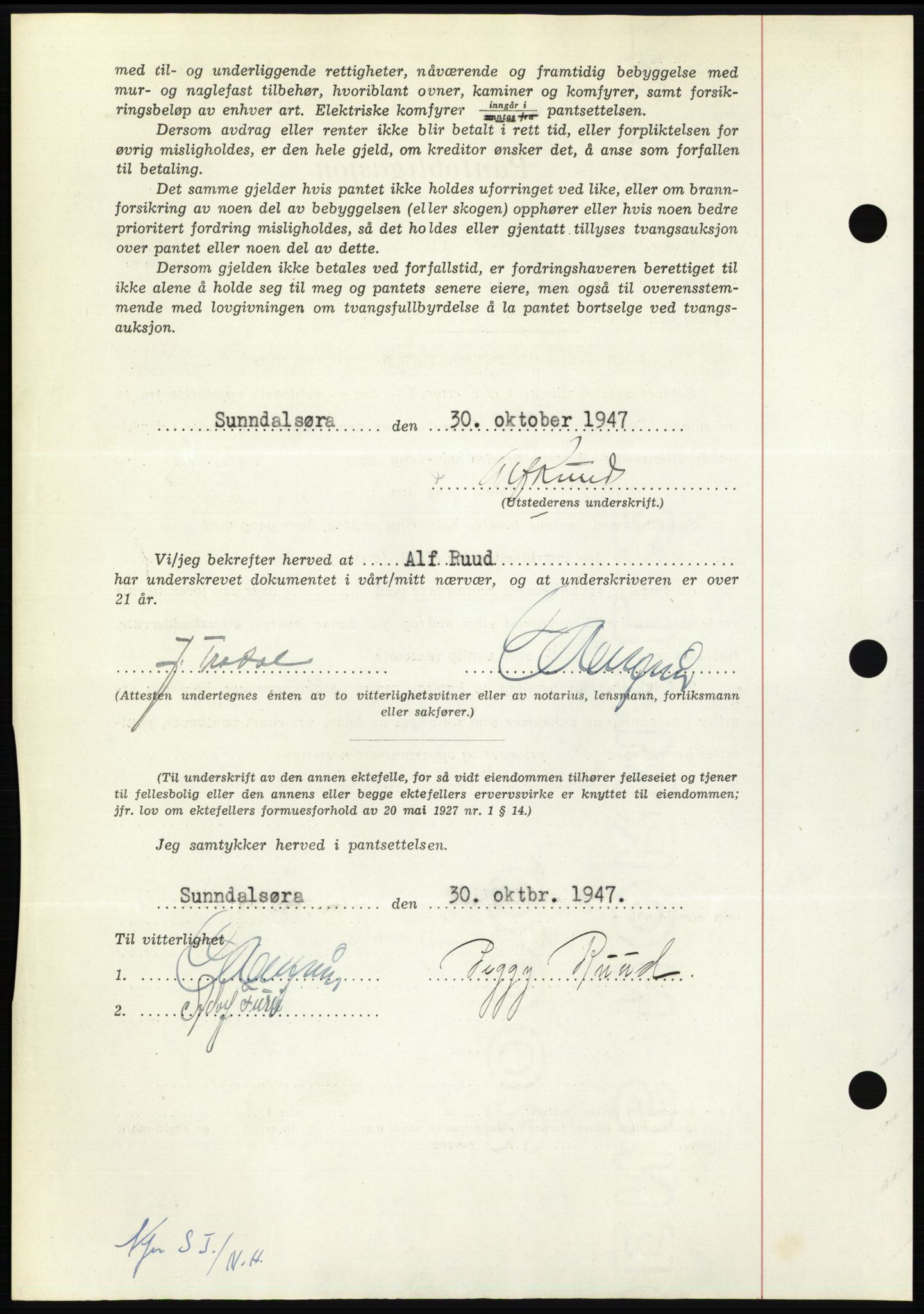 Nordmøre sorenskriveri, AV/SAT-A-4132/1/2/2Ca: Pantebok nr. B98, 1948-1948, Dagboknr: 710/1948