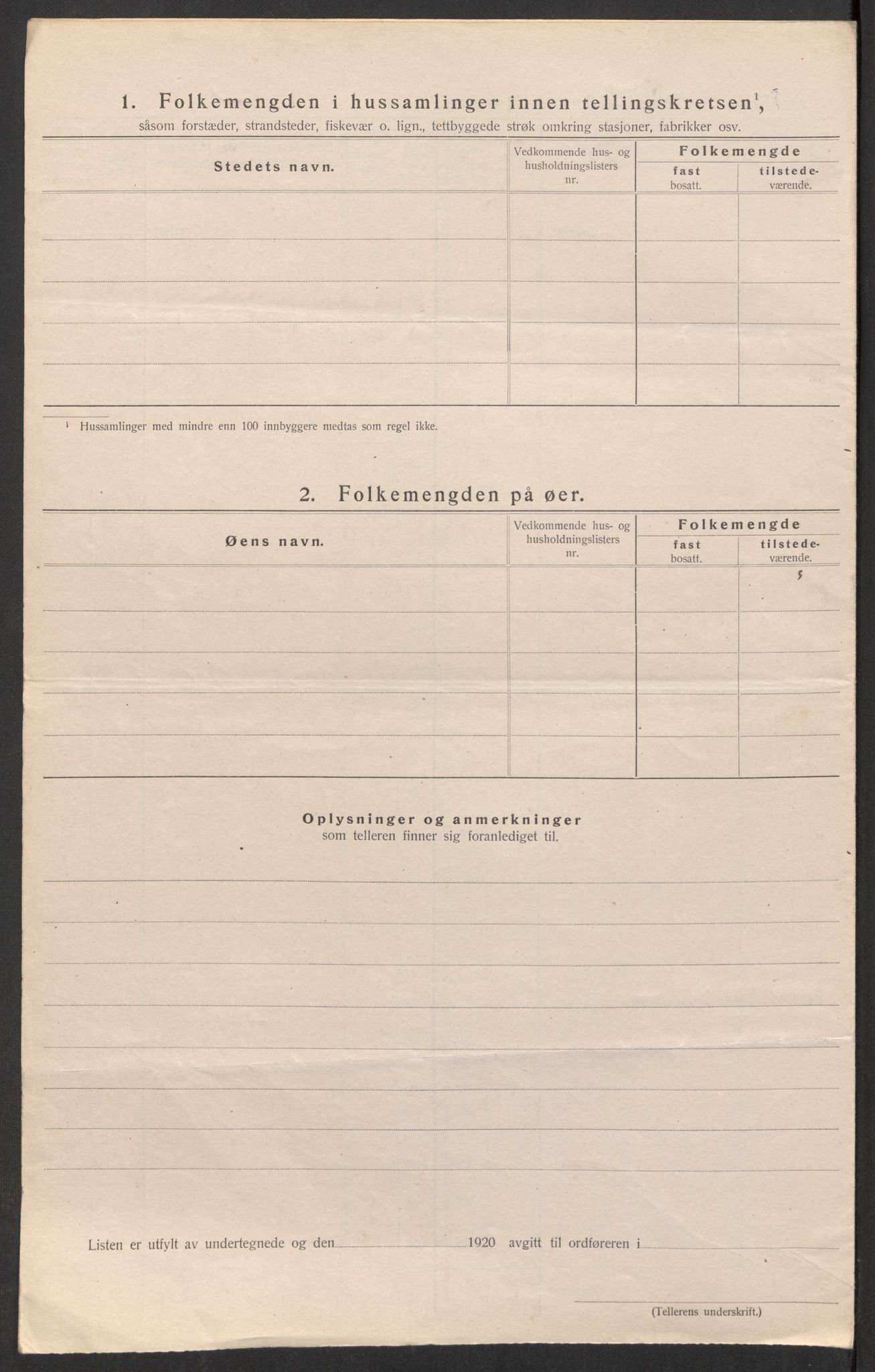 SAK, Folketelling 1920 for 0934 Vegusdal herred, 1920, s. 40