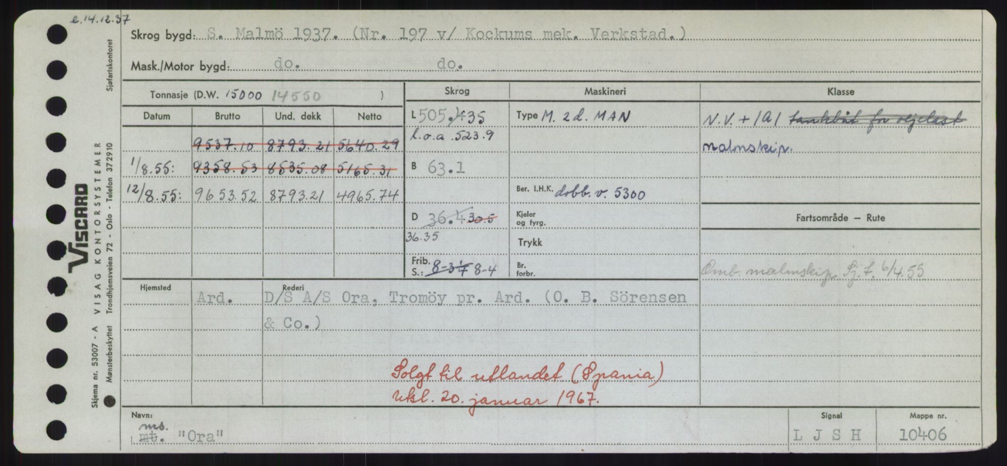 Sjøfartsdirektoratet med forløpere, Skipsmålingen, AV/RA-S-1627/H/Hd/L0028: Fartøy, O, s. 289
