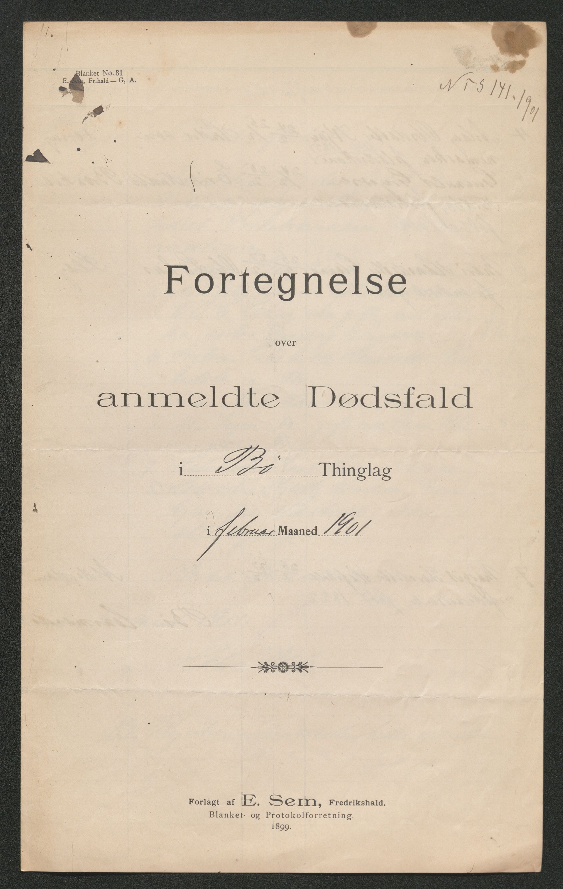 Nedre Telemark sorenskriveri, AV/SAKO-A-135/H/Ha/Hab/L0003: Dødsfallsfortegnelser
, 1897-1903, s. 573