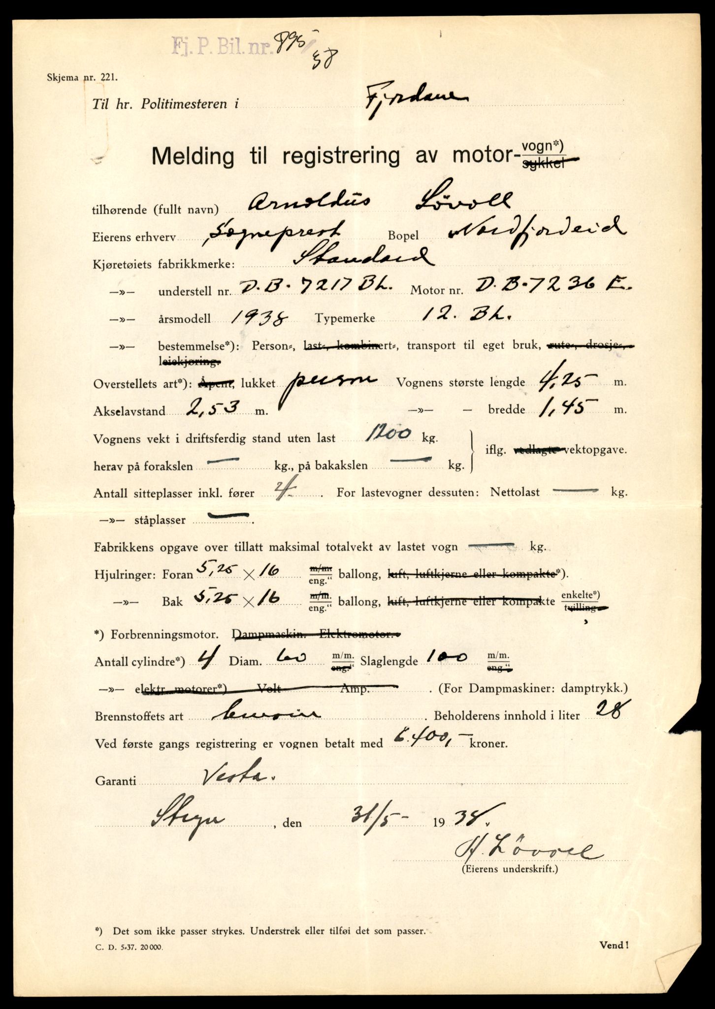 Møre og Romsdal vegkontor - Ålesund trafikkstasjon, AV/SAT-A-4099/F/Fe/L0045: Registreringskort for kjøretøy T 14320 - T 14444, 1927-1998, s. 373