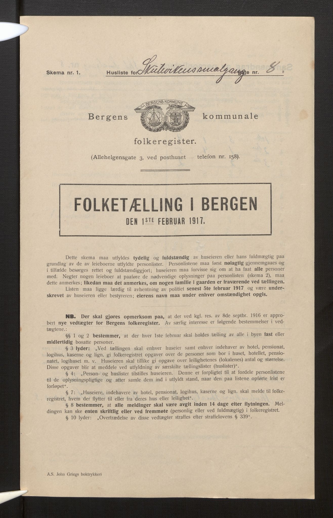 SAB, Kommunal folketelling 1917 for Bergen kjøpstad, 1917, s. 35841