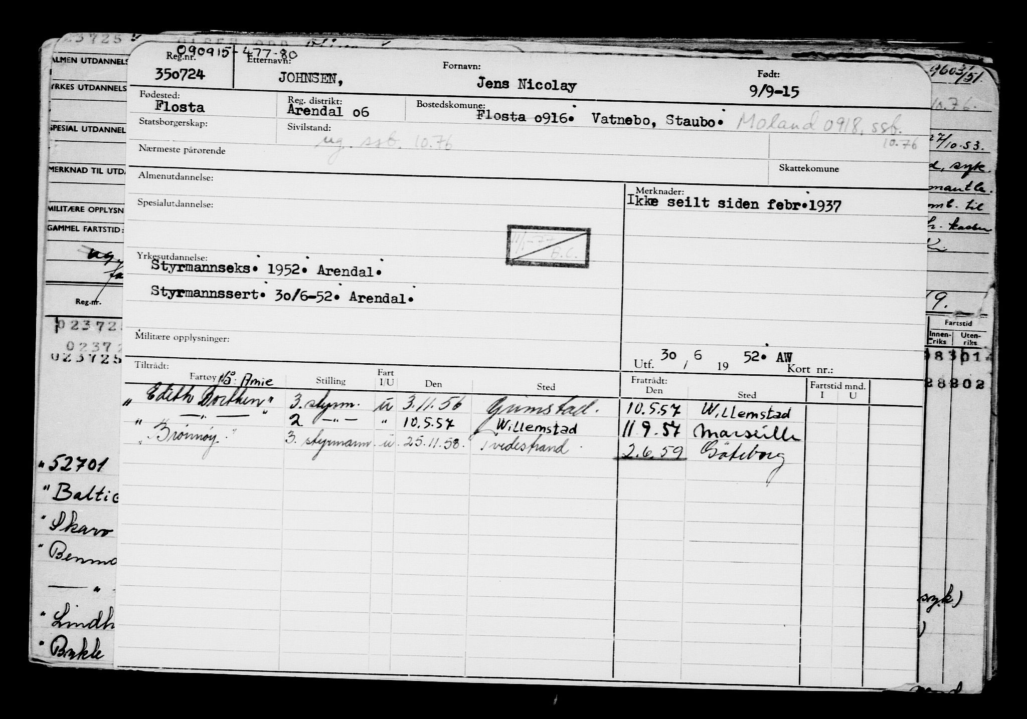 Direktoratet for sjømenn, AV/RA-S-3545/G/Gb/L0132: Hovedkort, 1915, s. 675