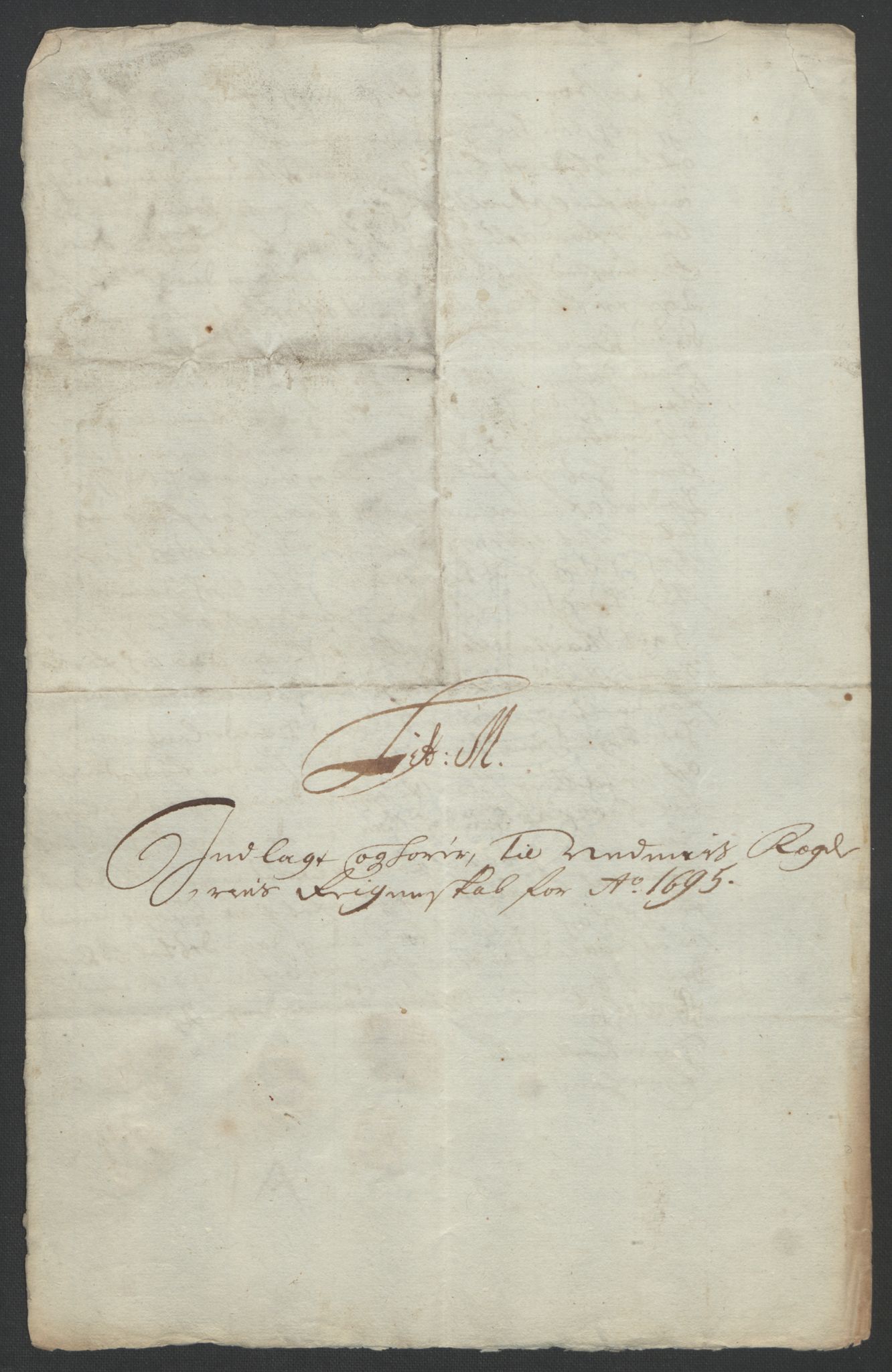 Rentekammeret inntil 1814, Reviderte regnskaper, Fogderegnskap, AV/RA-EA-4092/R39/L2312: Fogderegnskap Nedenes, 1693-1695, s. 292