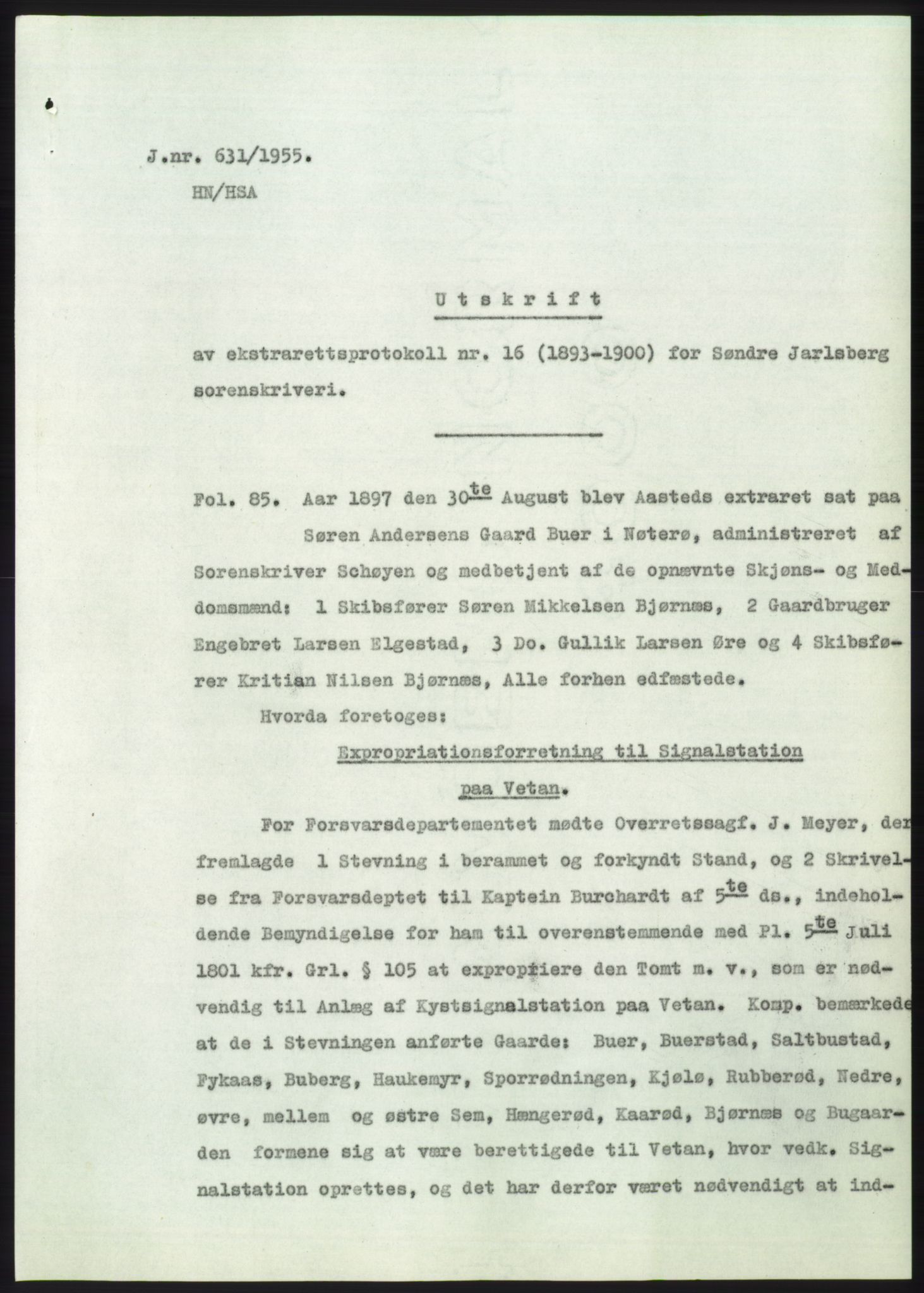 Statsarkivet i Kongsberg, SAKO/A-0001, 1955, s. 430