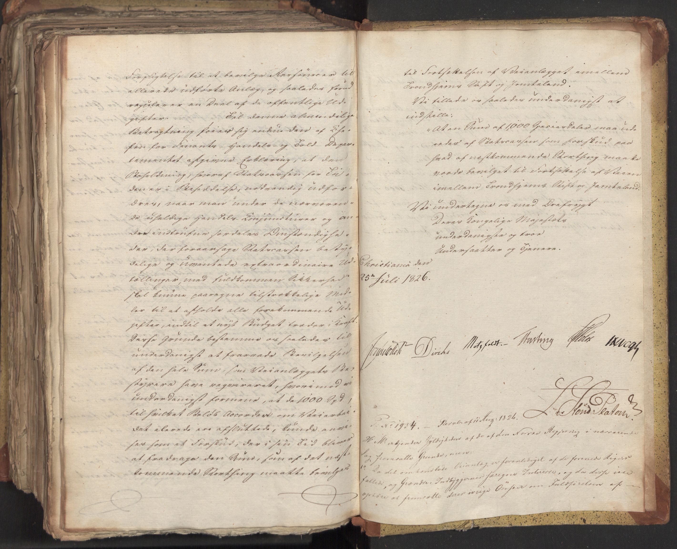Statsrådsavdelingen i Stockholm, AV/RA-S-1003/D/Da/L0047: Regjeringsinnstillinger nr. 3501-3659, 1826, s. 499