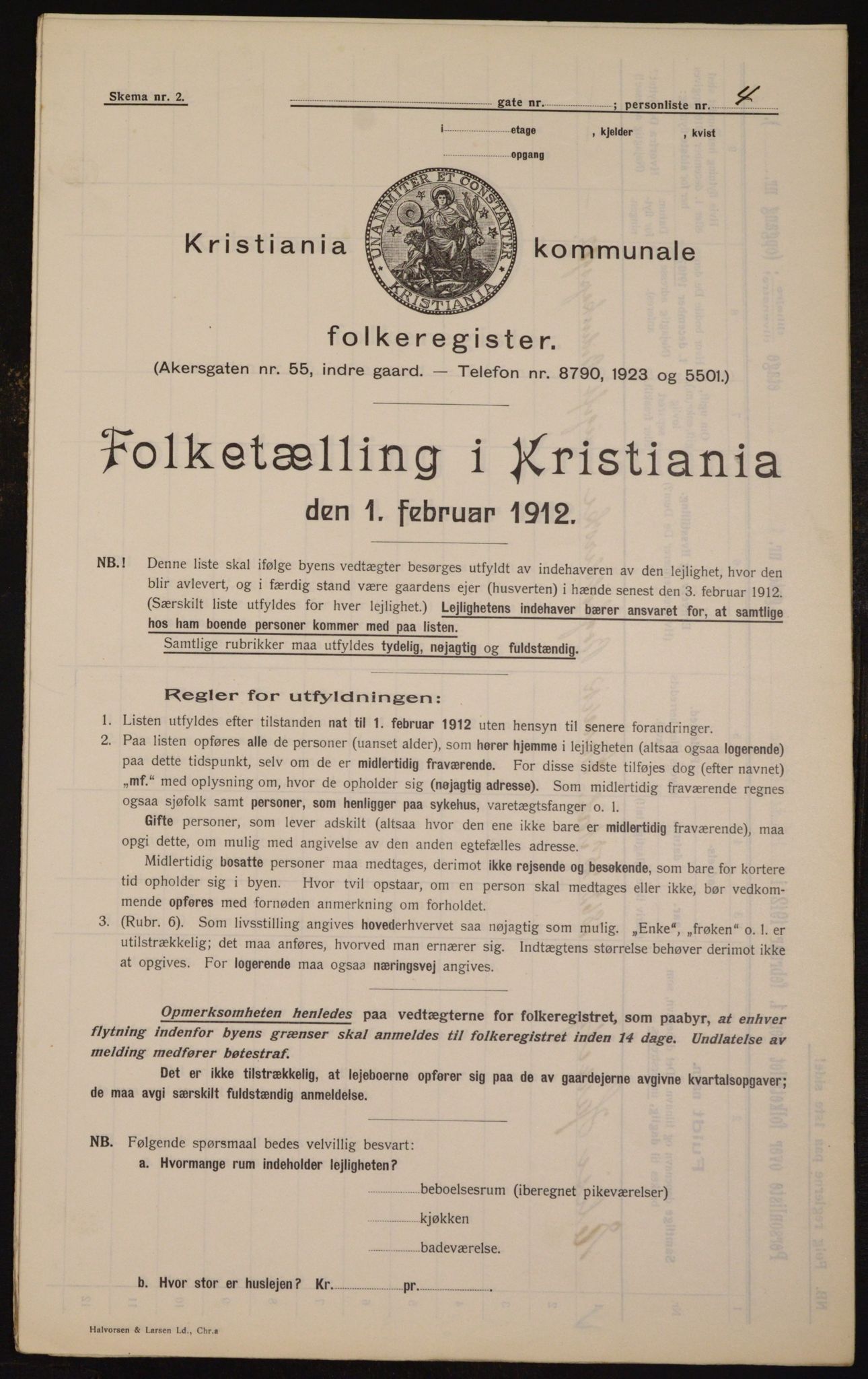 OBA, Kommunal folketelling 1.2.1912 for Kristiania, 1912, s. 4741