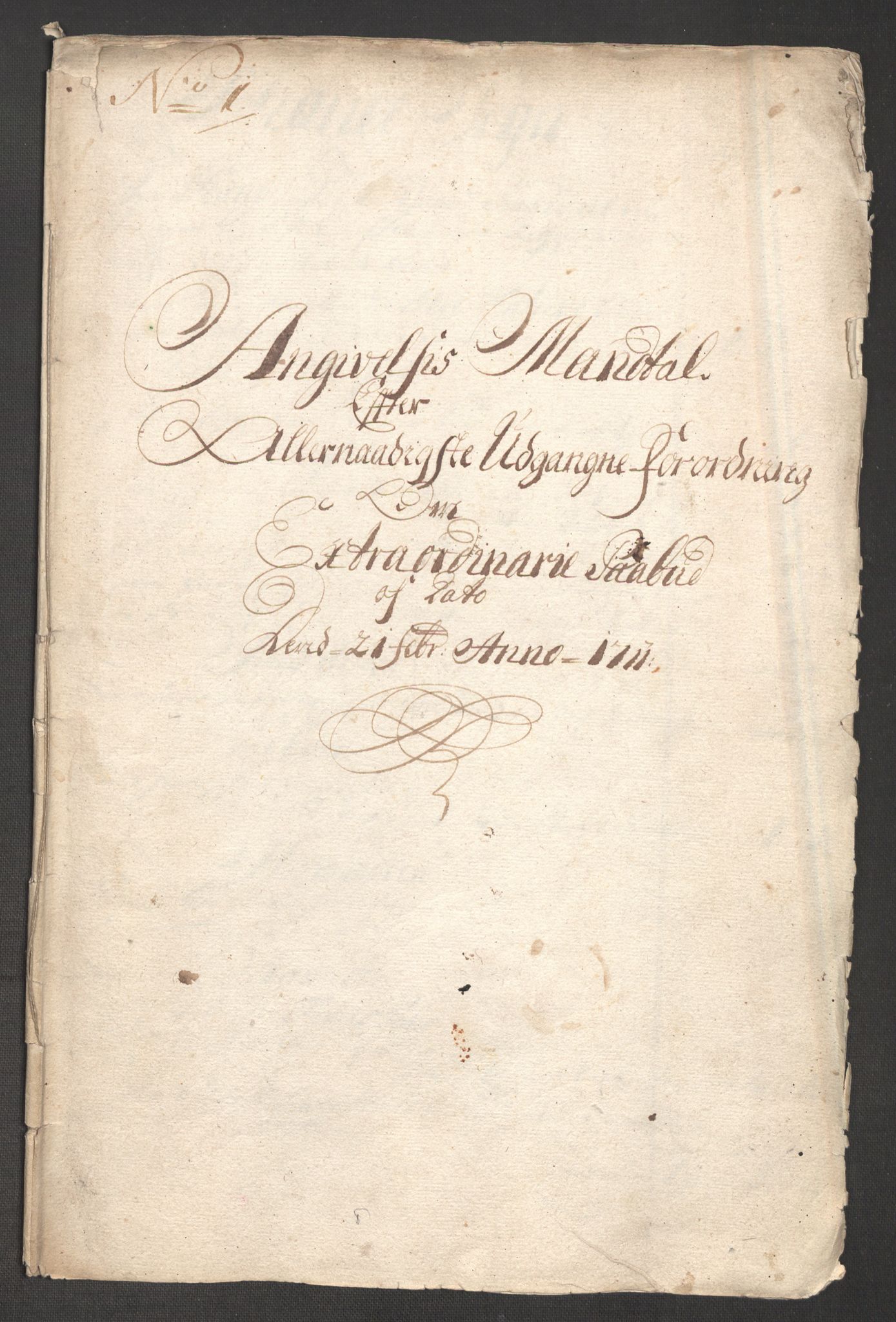 Rentekammeret inntil 1814, Reviderte regnskaper, Fogderegnskap, AV/RA-EA-4092/R51/L3193: Fogderegnskap Nordhordland og Voss, 1711, s. 260