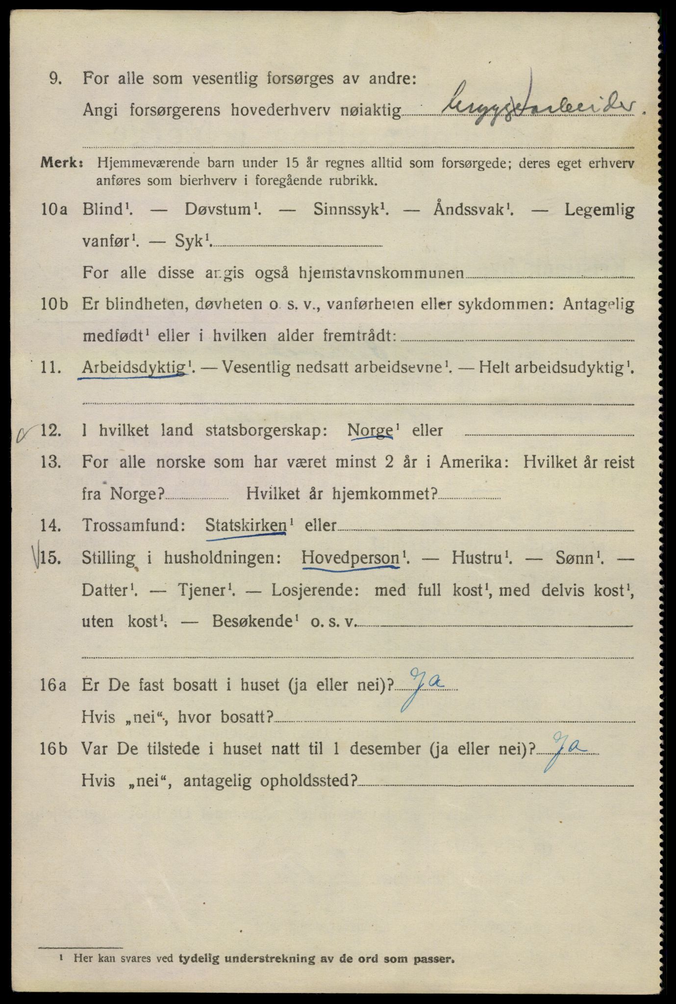 SAO, Folketelling 1920 for 0301 Kristiania kjøpstad, 1920, s. 360996