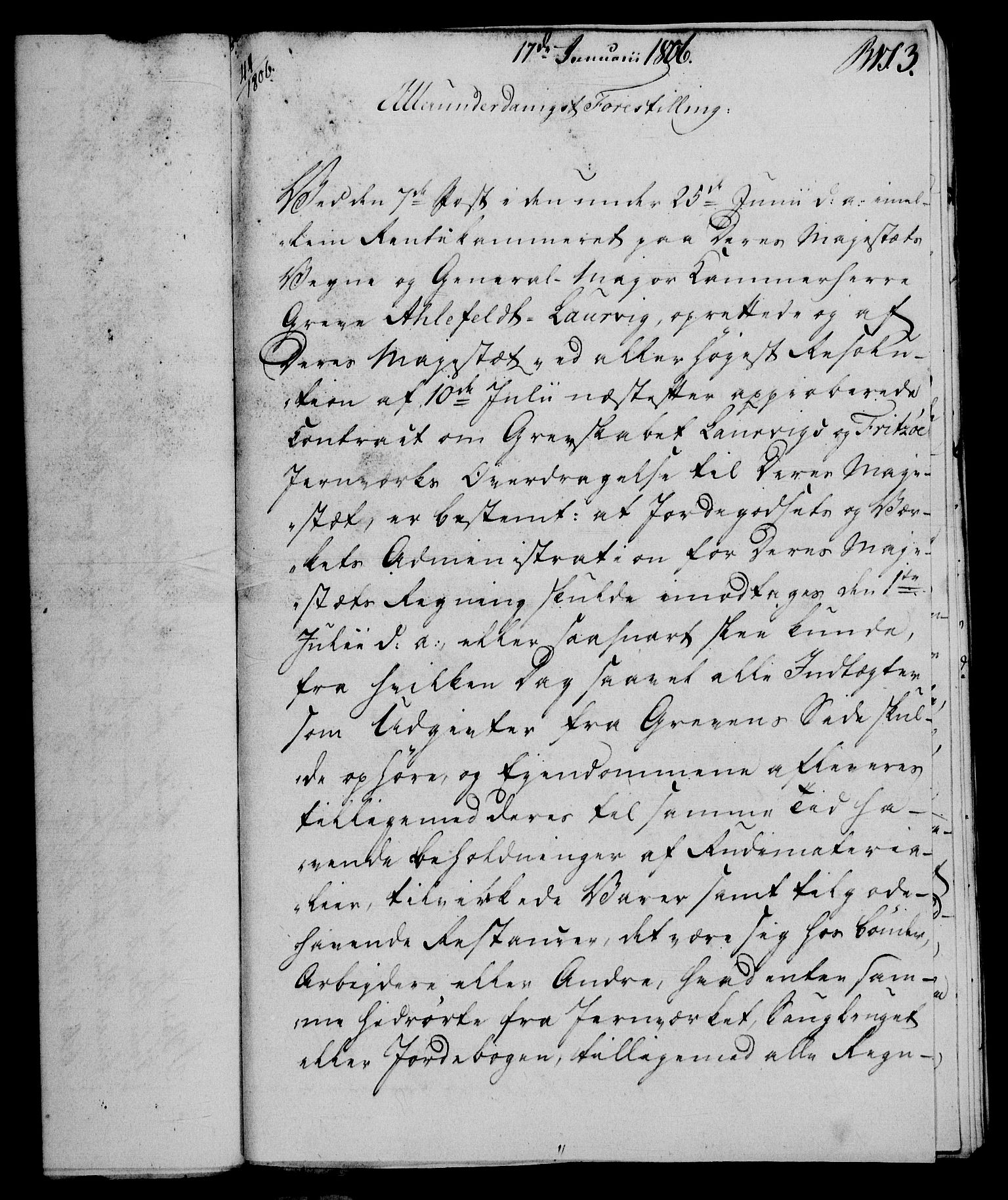 Rentekammeret, Renteskriverkontorene, AV/RA-EA-3115/M/Mf/Mfb/L0007: Relasjons- og resolusjonsprotokoll med register (merket RK 54.13), 1805-1806