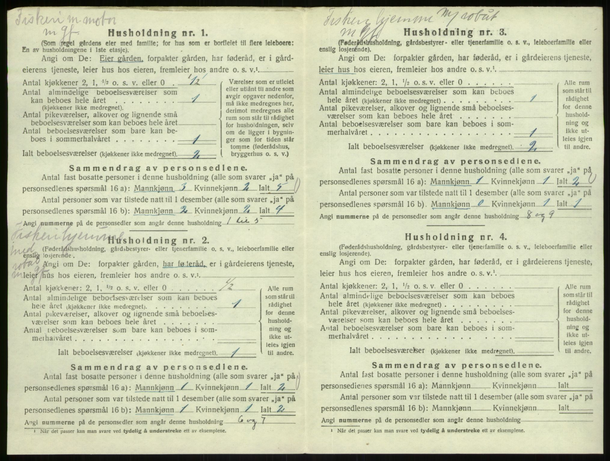 SAB, Folketelling 1920 for 1264 Austrheim herred, 1920, s. 731