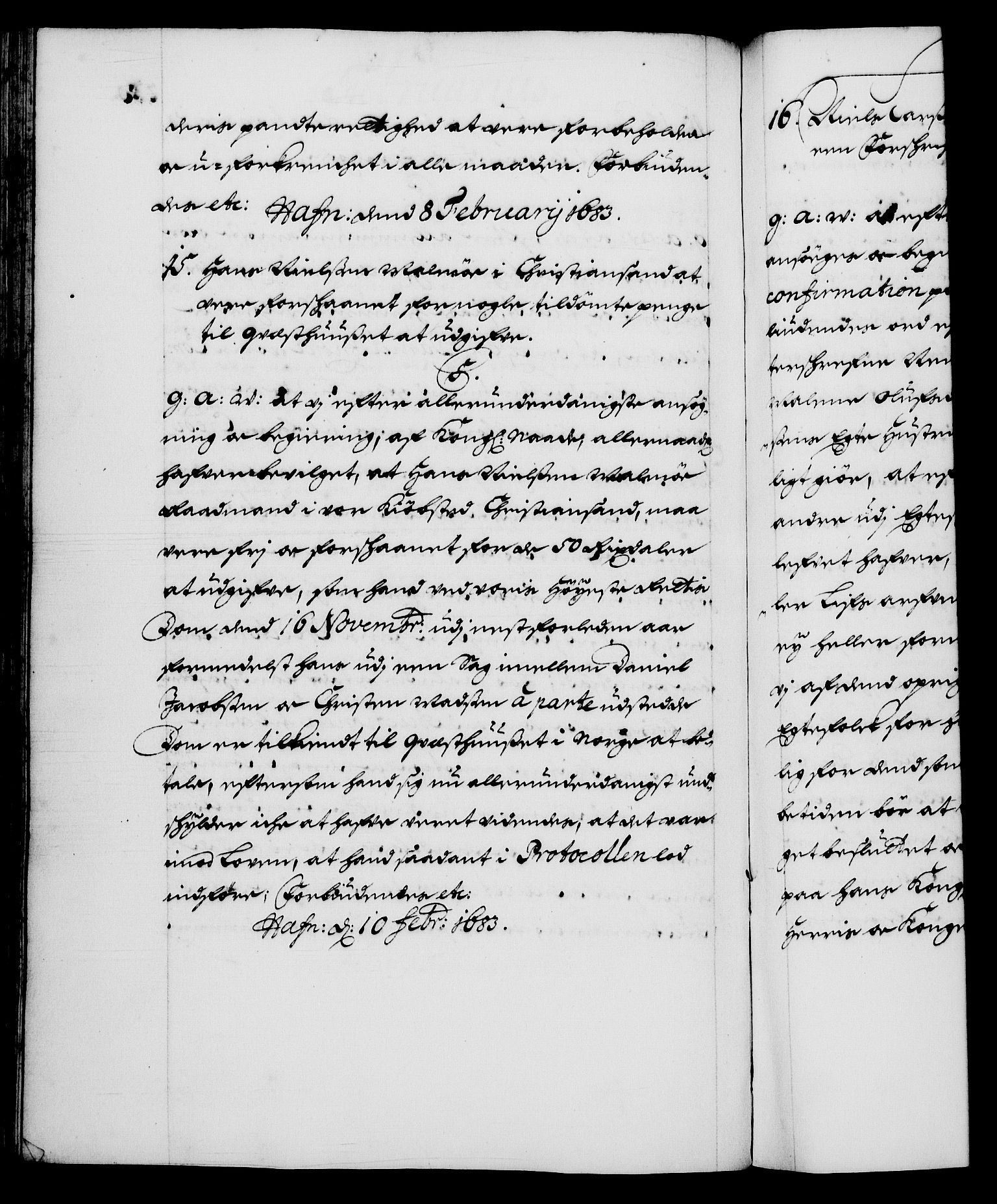 Danske Kanselli 1572-1799, RA/EA-3023/F/Fc/Fca/Fcaa/L0013: Norske registre (mikrofilm), 1681-1684, s. 280b